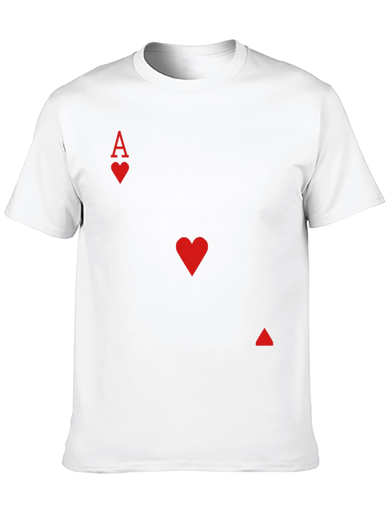 Ace of Hearts Graphic Tee - Black Cotton Shirt