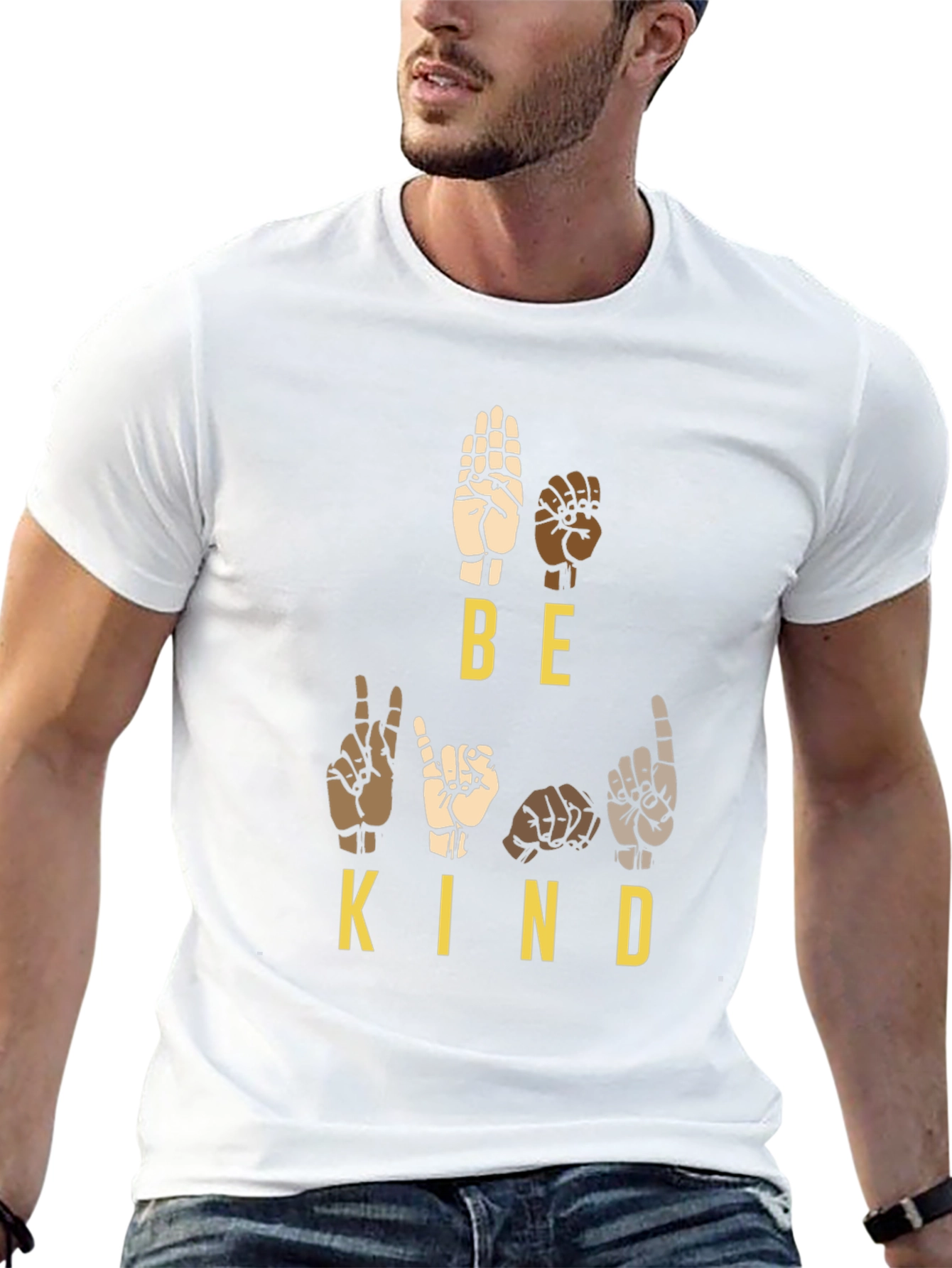 Be Kind Sign Language T-Shirt: Inclusive Message Tee