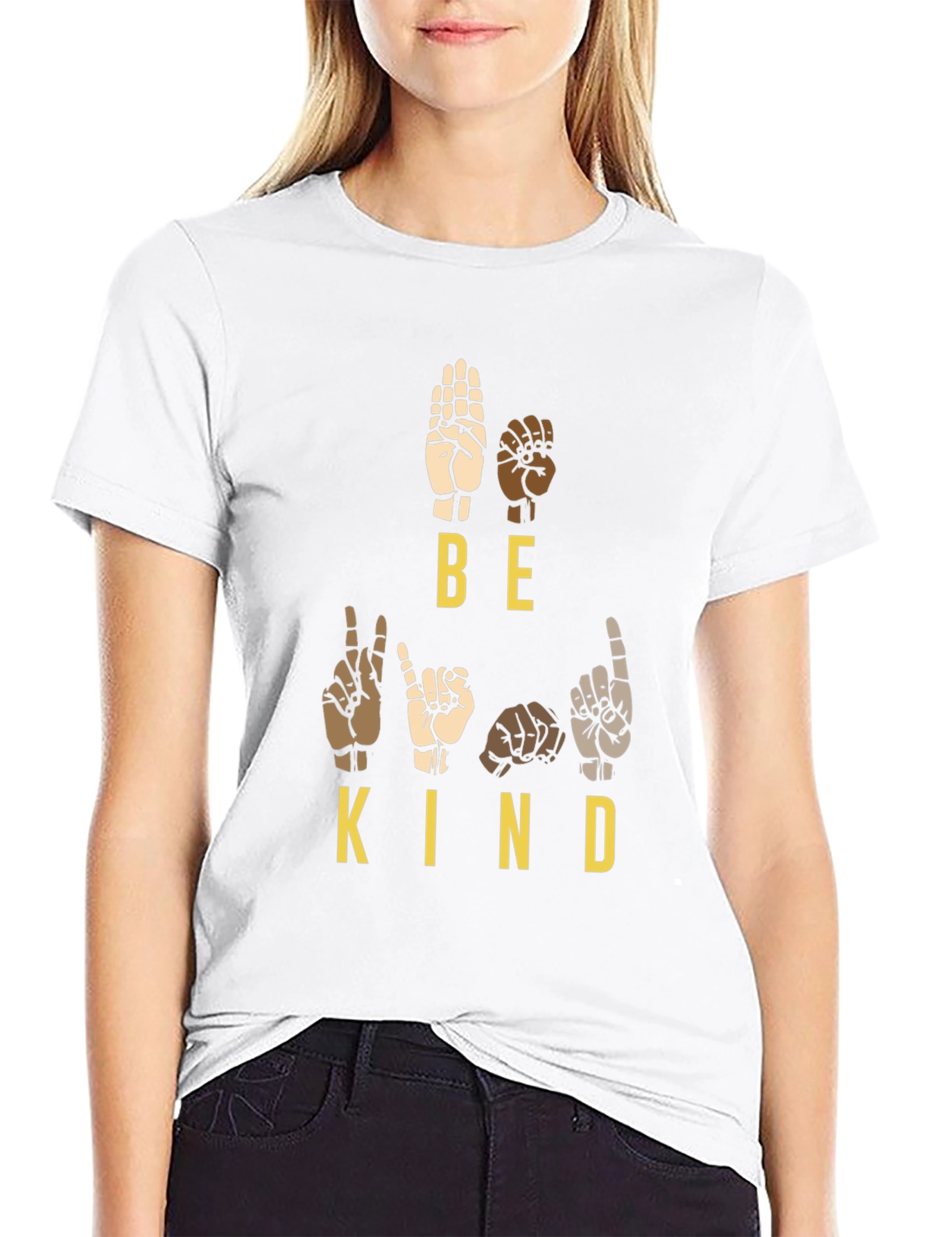 Be Kind Sign Language T-Shirt: Inclusive Message Tee