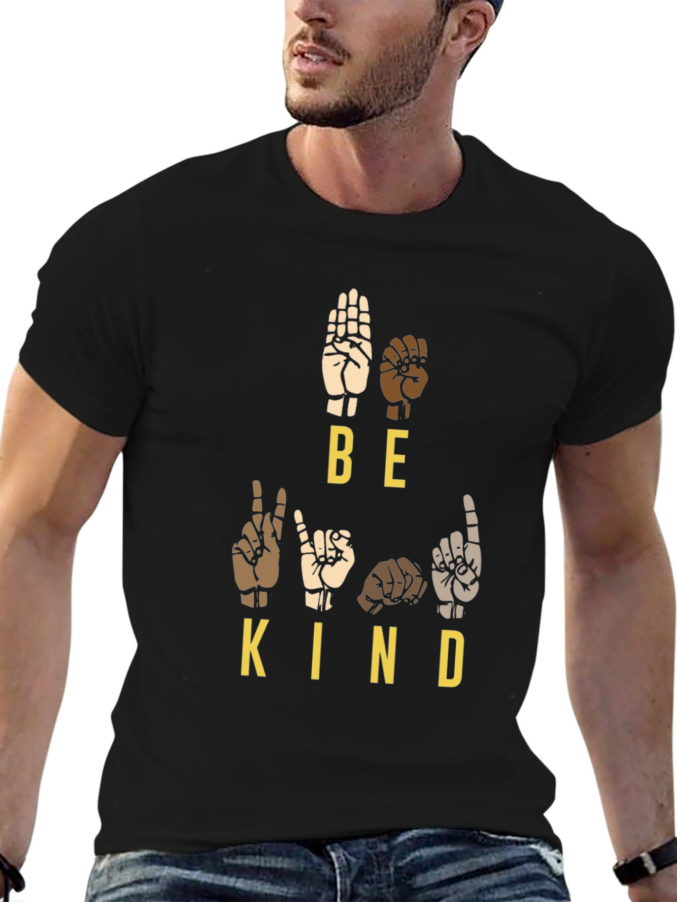 Be Kind Sign Language T-Shirt: Inclusive Message Tee