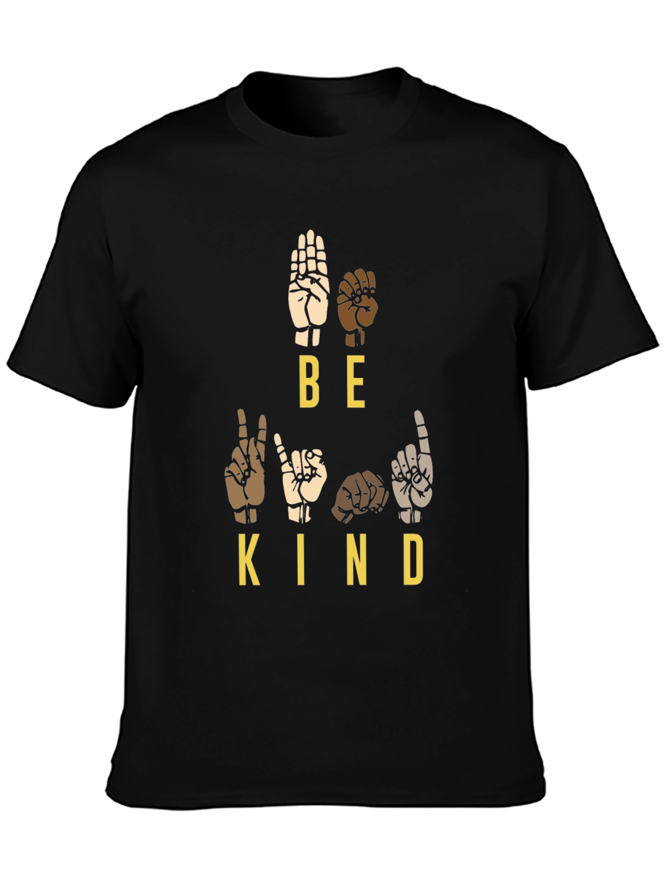 Be Kind Sign Language T-Shirt: Inclusive Message Tee