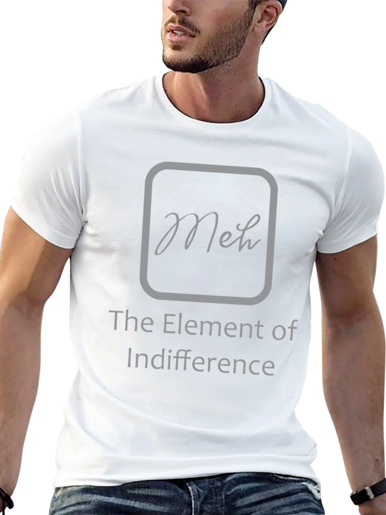 Meh The Element of Indifference Graphic T-Shirt
