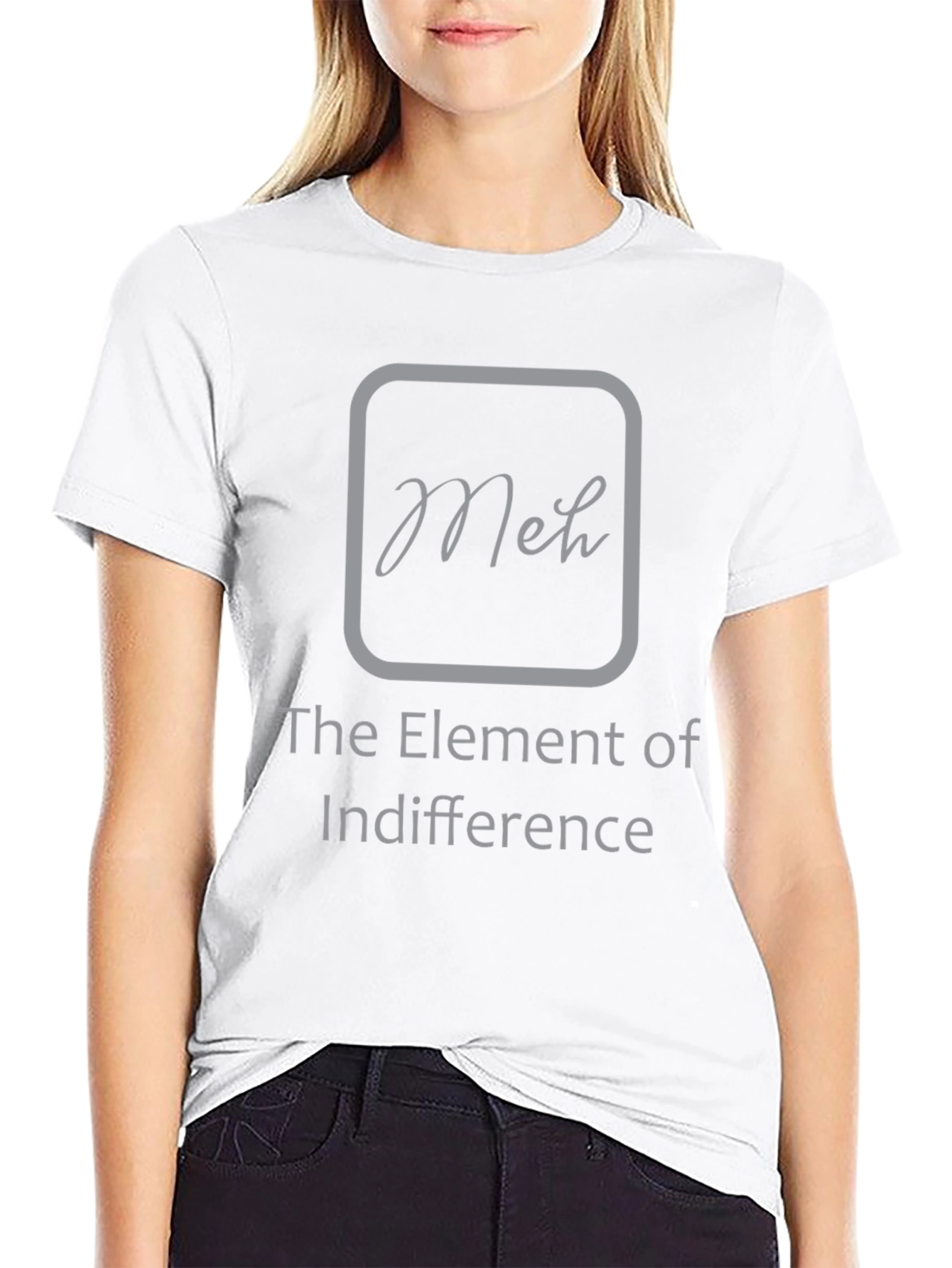 Meh The Element of Indifference Graphic T-Shirt