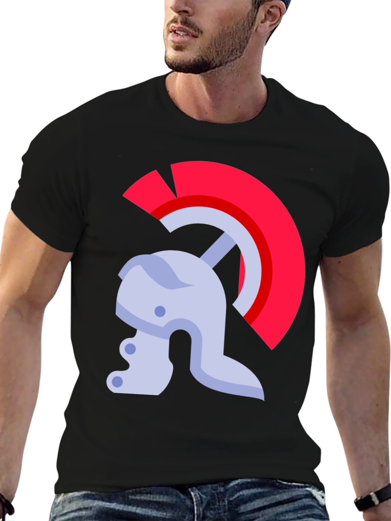 Roman Helmet Graphic T-Shirt