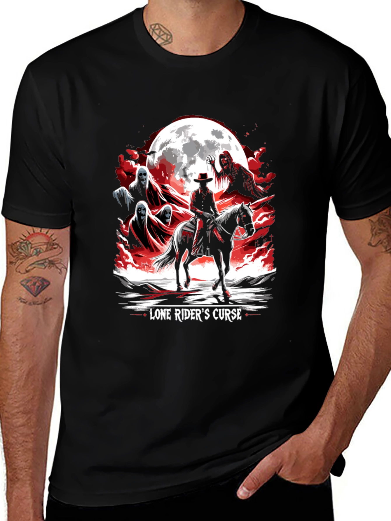 Lone Riders Curse Graphic T-Shirt