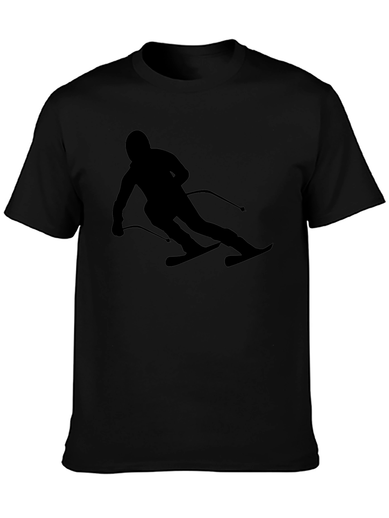 Ski Silhouette Black T-Shirt
