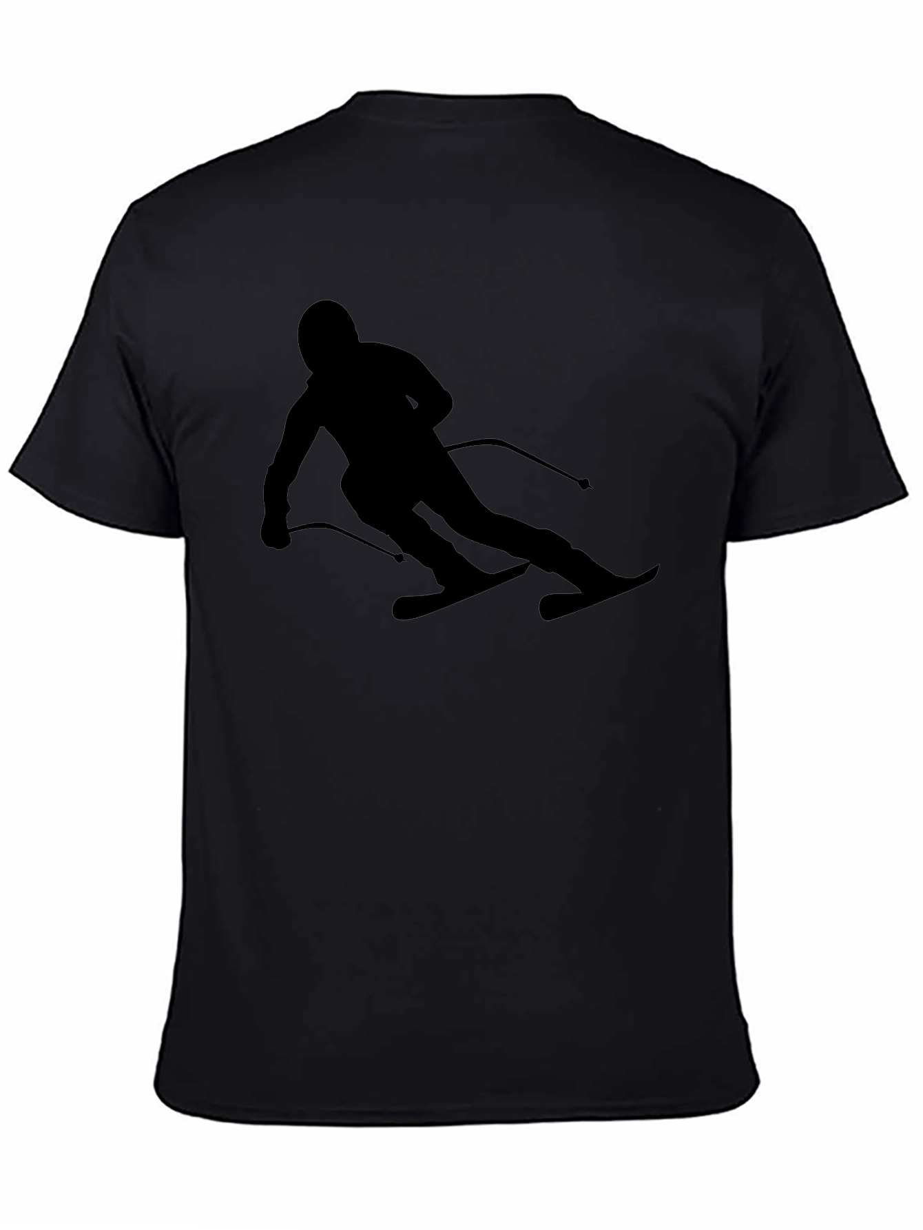 Ski Silhouette Black T-Shirt