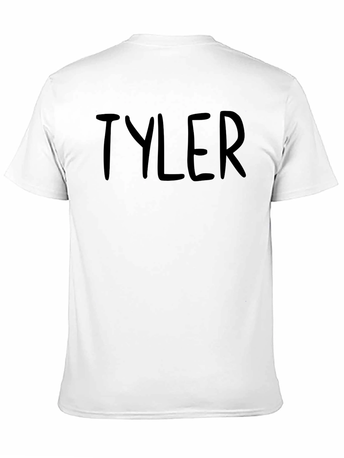 Personalized Tyler Black Graphic Tee