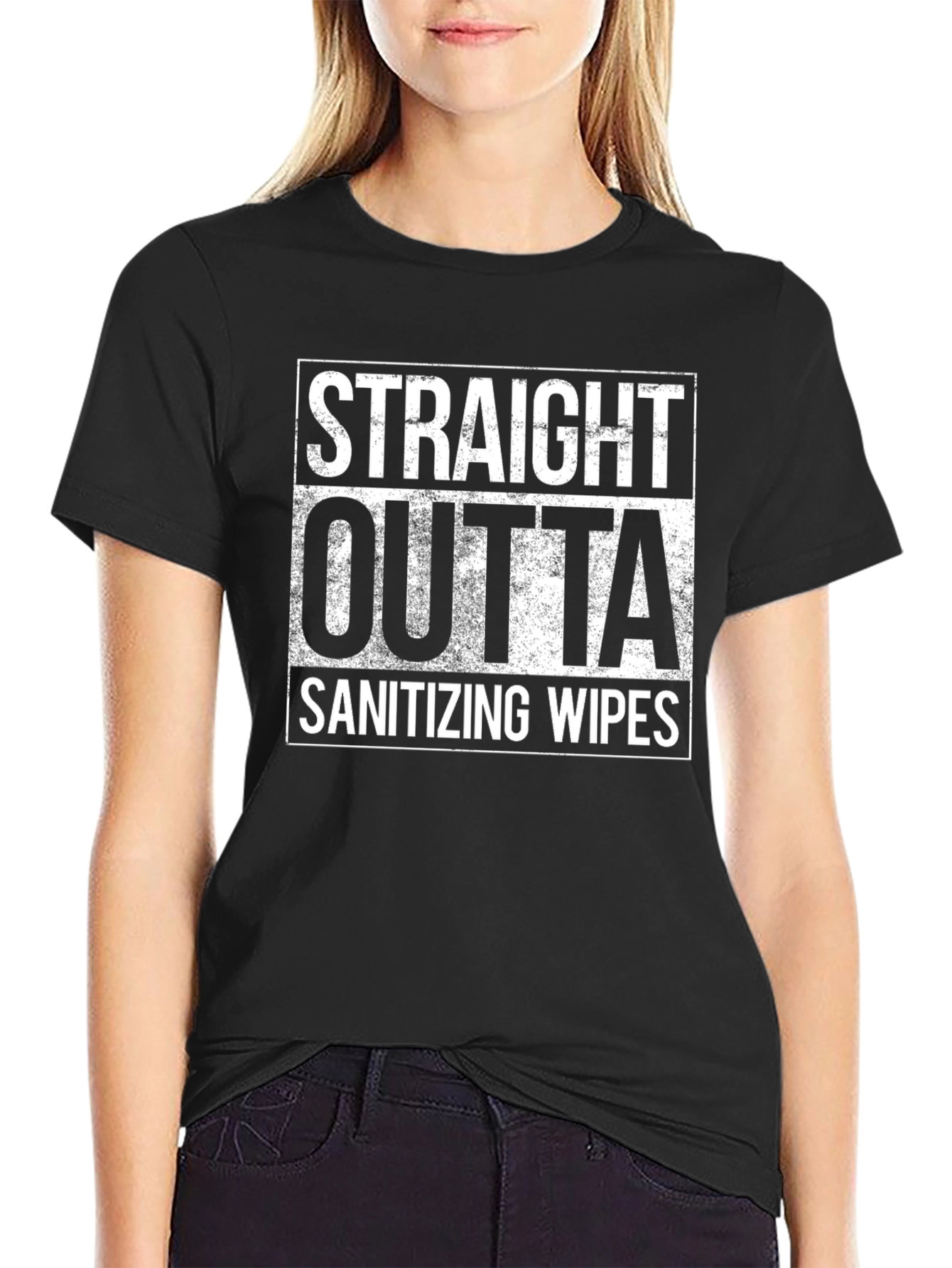 Straight Outta Sanitizing Wipes T-Shirt