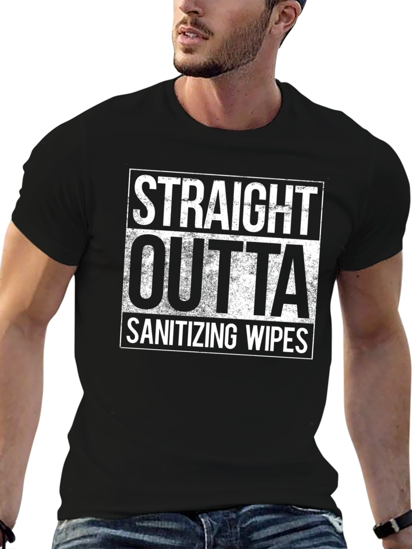 Straight Outta Sanitizing Wipes T-Shirt