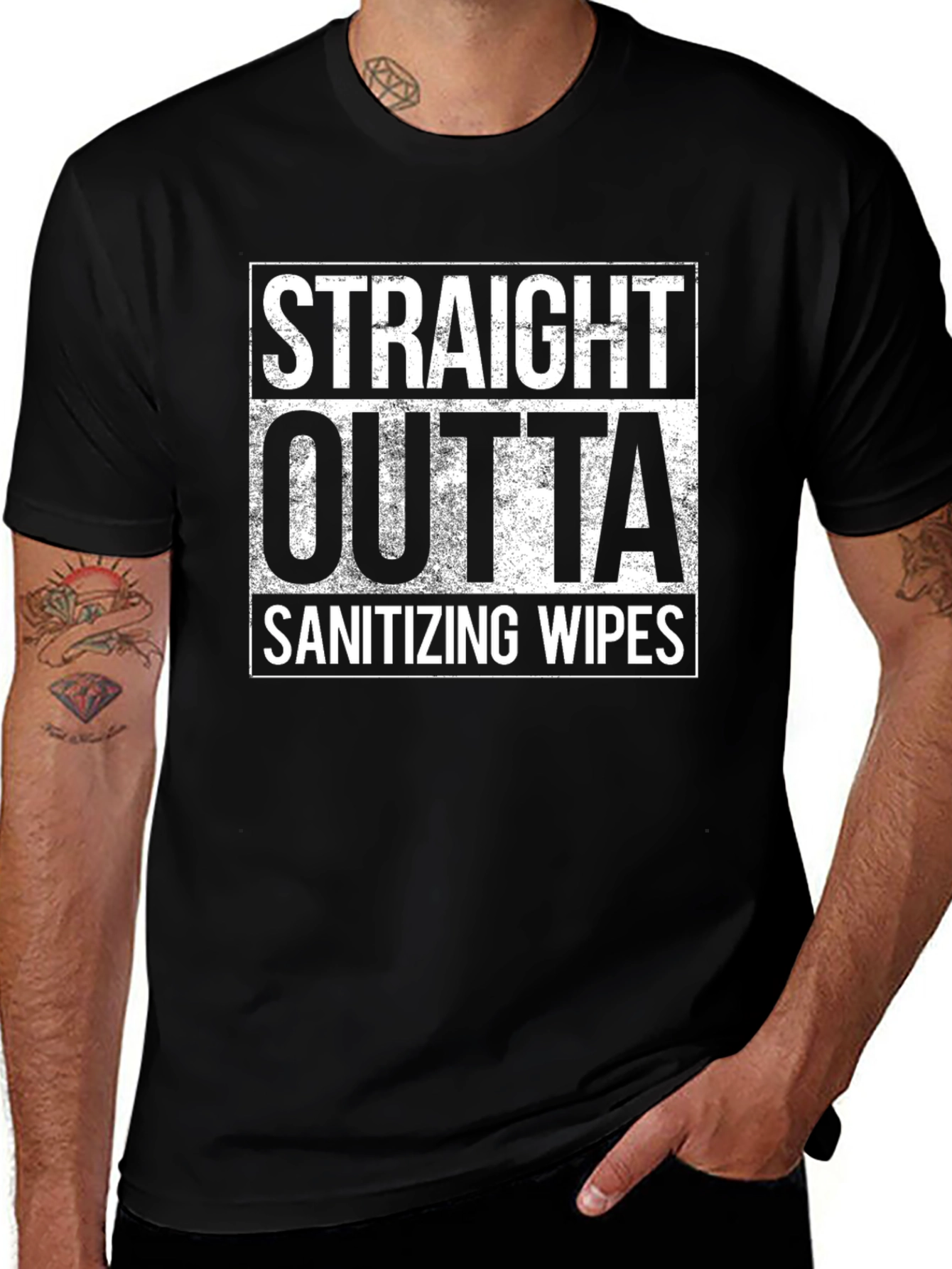 Straight Outta Sanitizing Wipes T-Shirt