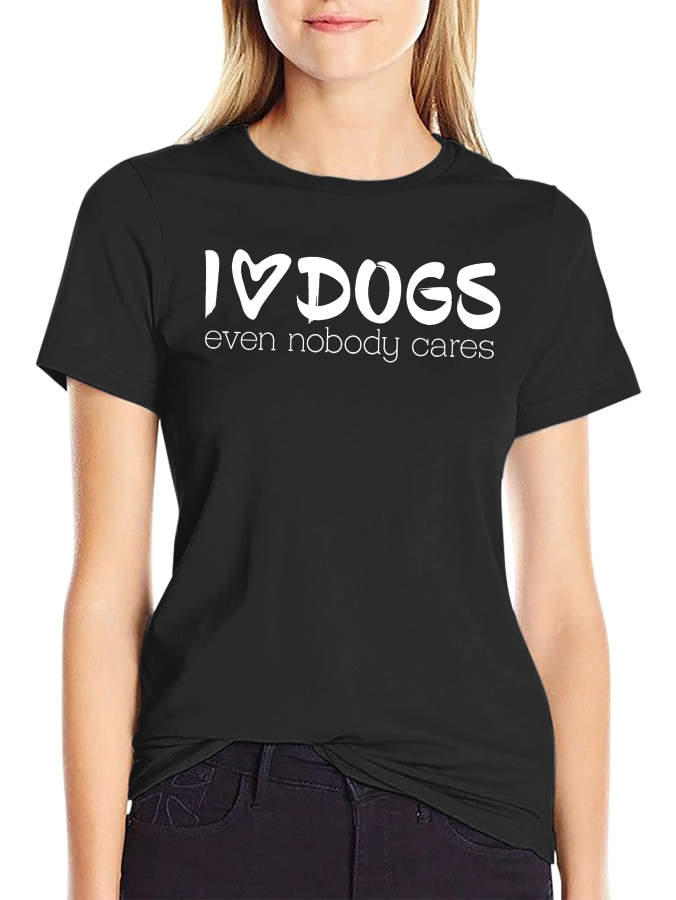 I Love Dogs Funny Graphic T-Shirt