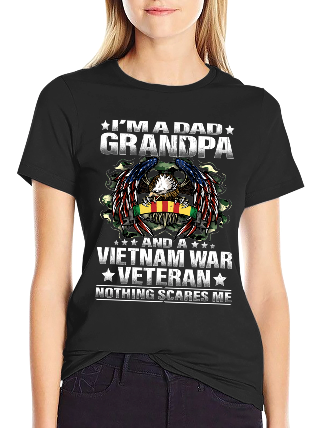 Vietnam War Veteran Dad Grandpa T-Shirt
