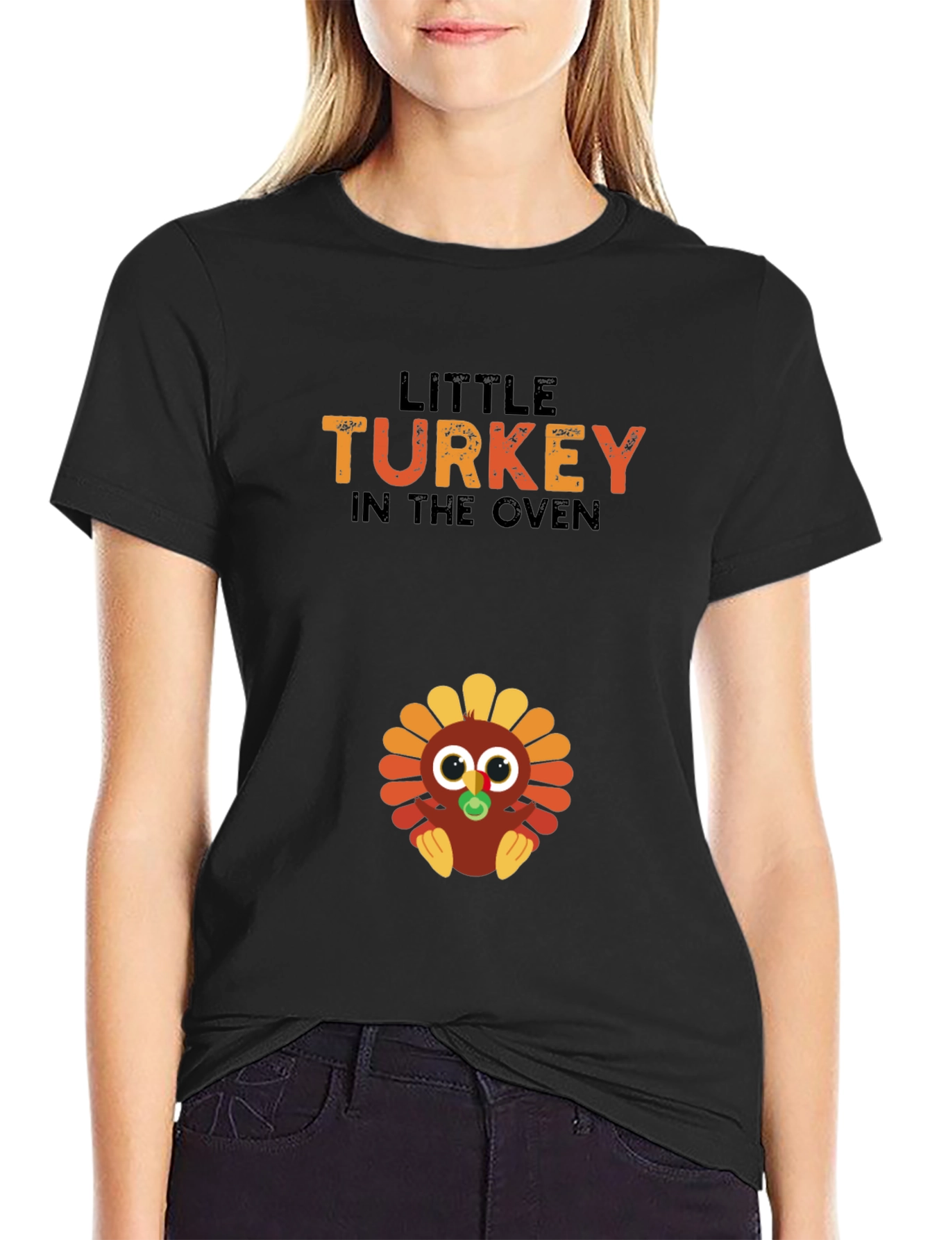 Little Turkey in the Oven Pregnancy T-Shirt