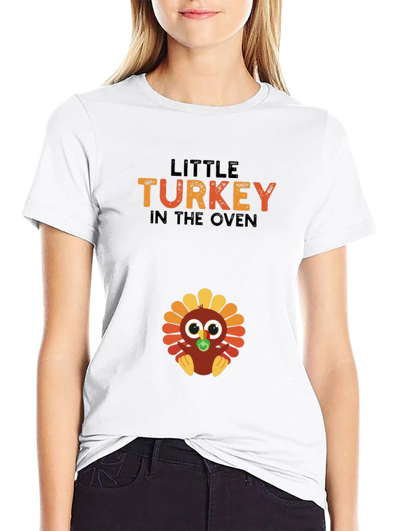 Little Turkey in the Oven Pregnancy T-Shirt
