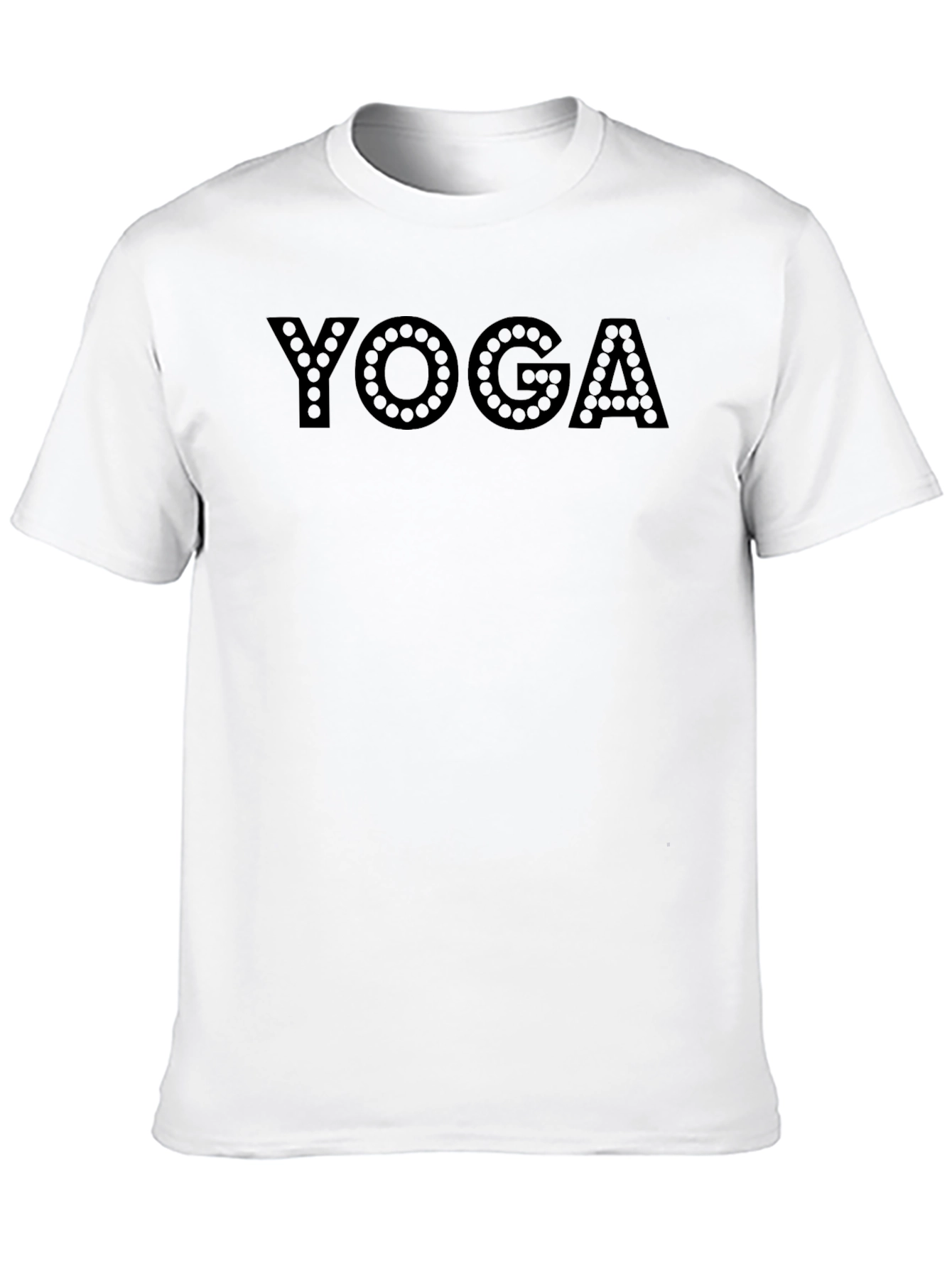 Yoga Graphic Print Black T-Shirt