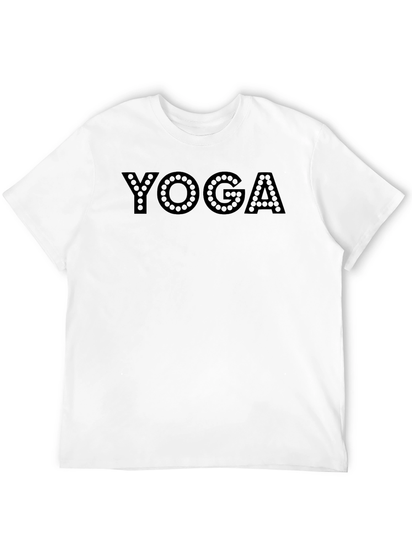 Yoga Graphic Print Black T-Shirt
