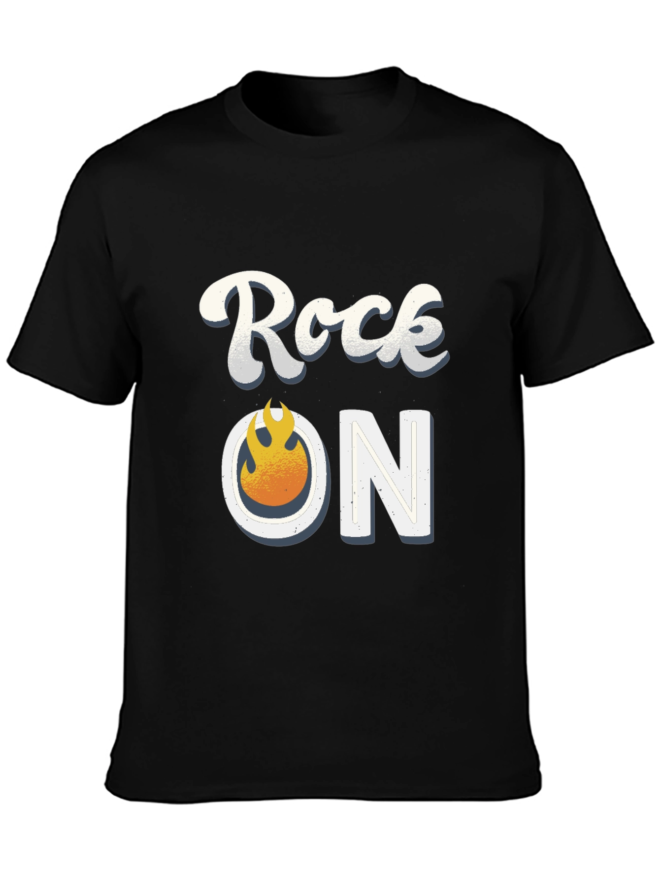 Rock On Graphic Tee - Black T-Shirt