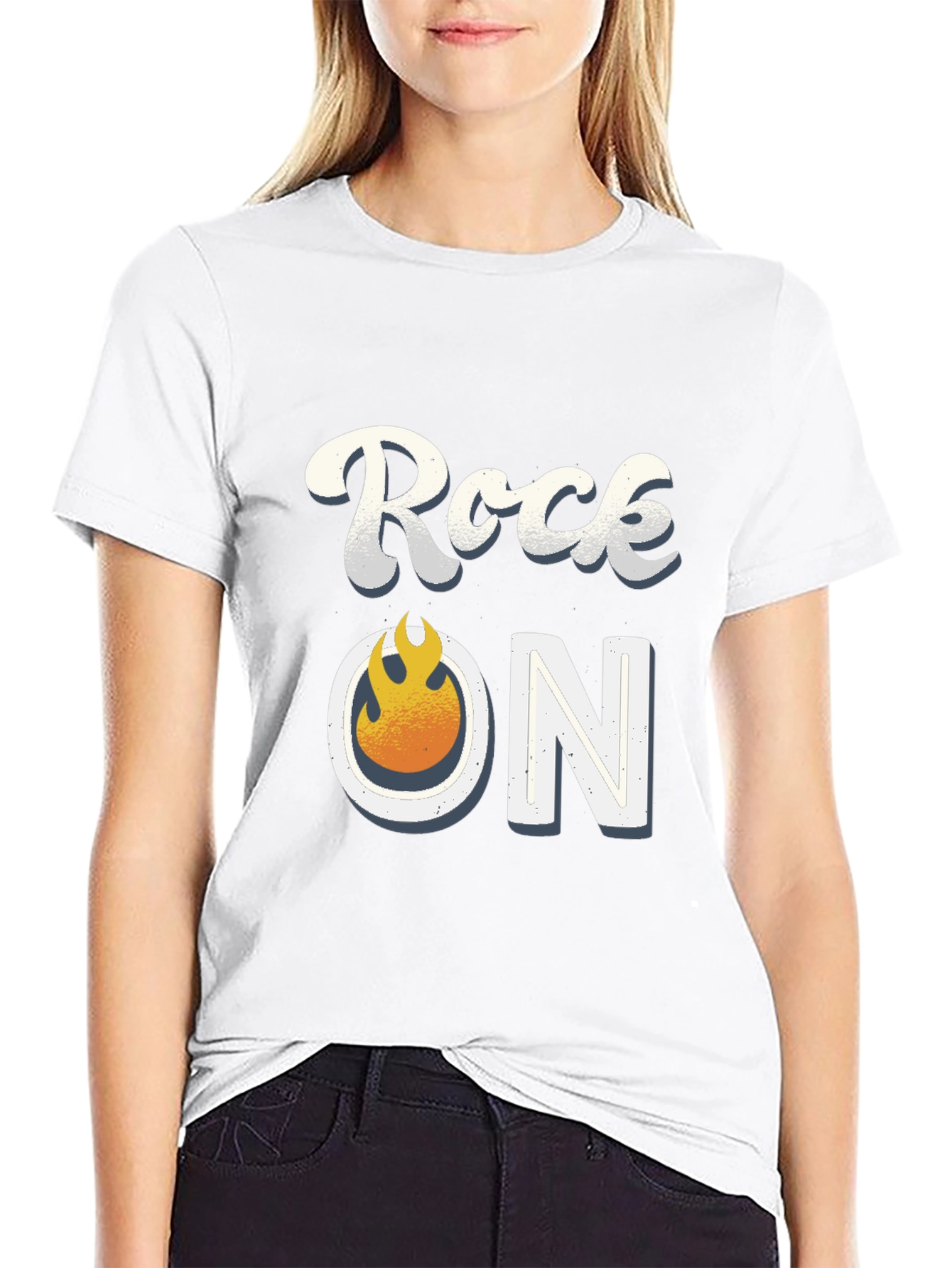Rock On Graphic Tee - Black T-Shirt