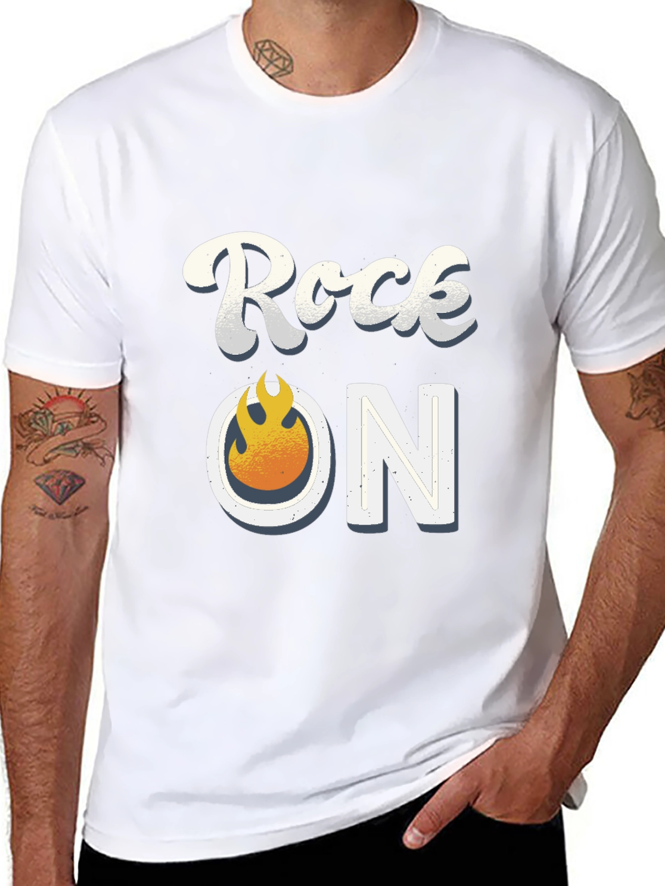 Rock On Graphic Tee - Black T-Shirt