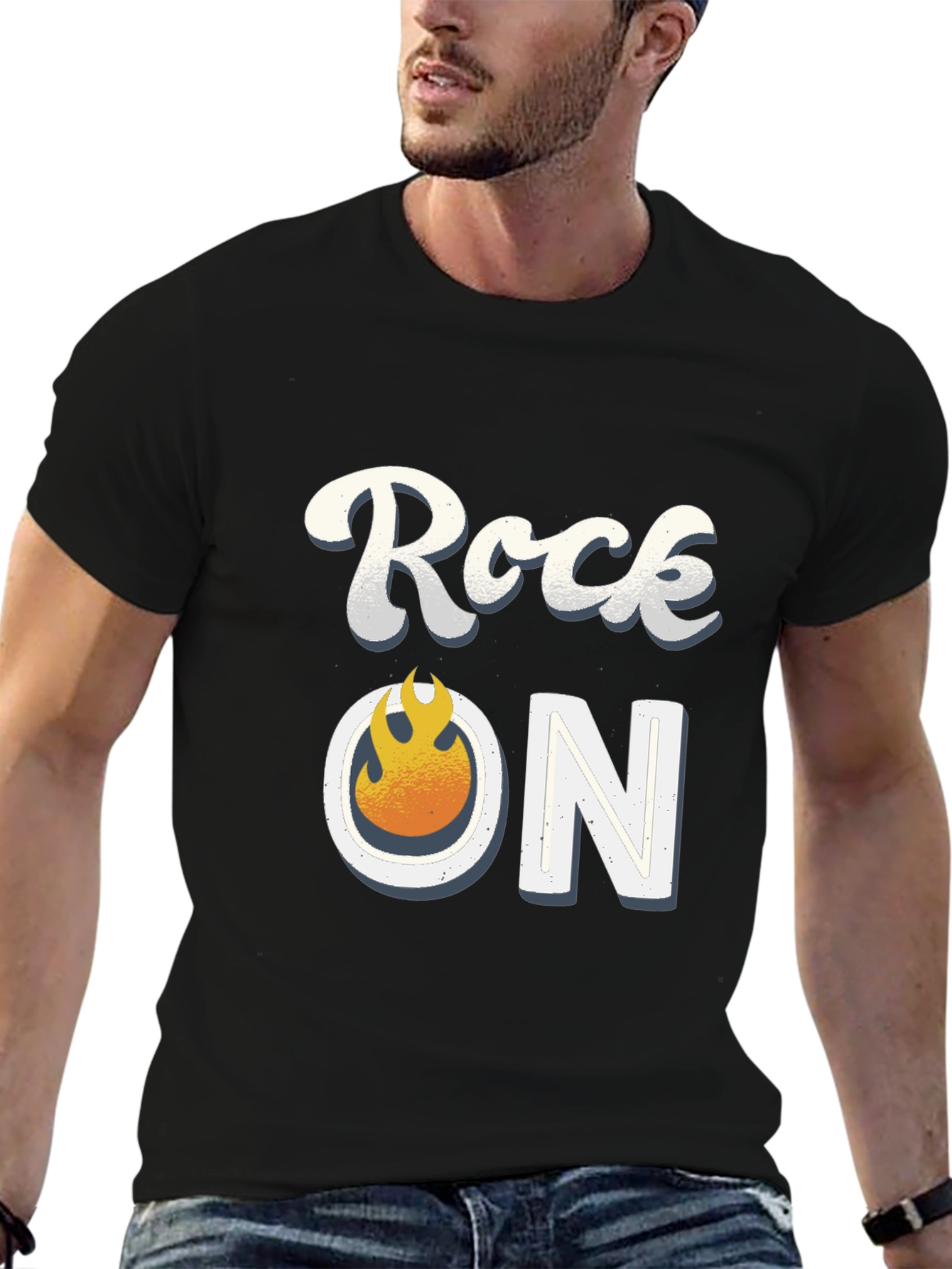 Rock On Graphic Tee - Black T-Shirt