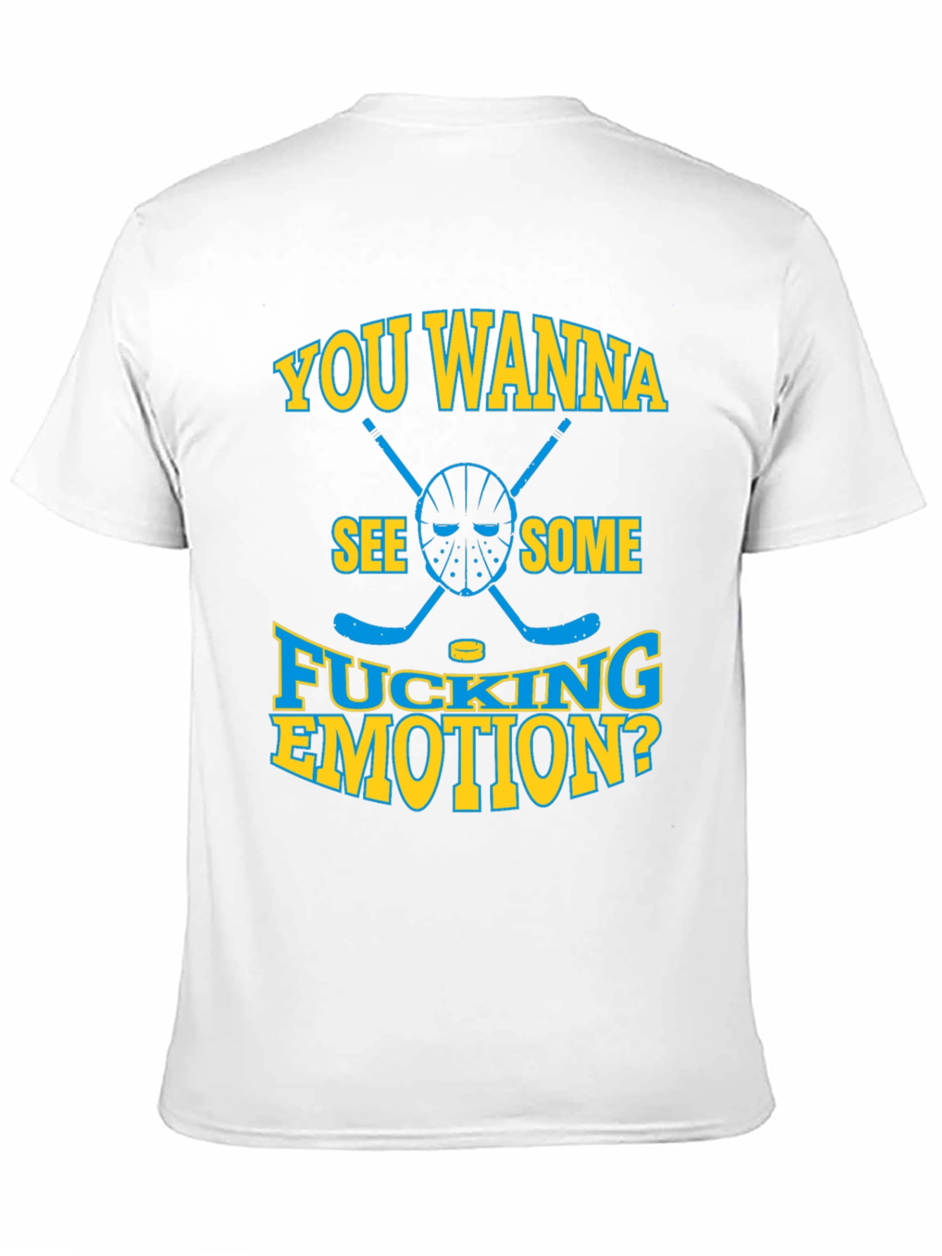 Hockey Emotion Graphic T-Shirt - Funny Offensive Tee
