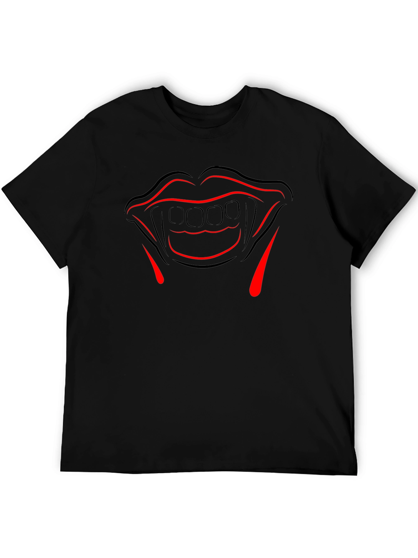 Vampire Teeth Graphic Tee - Halloween Costume Shirt