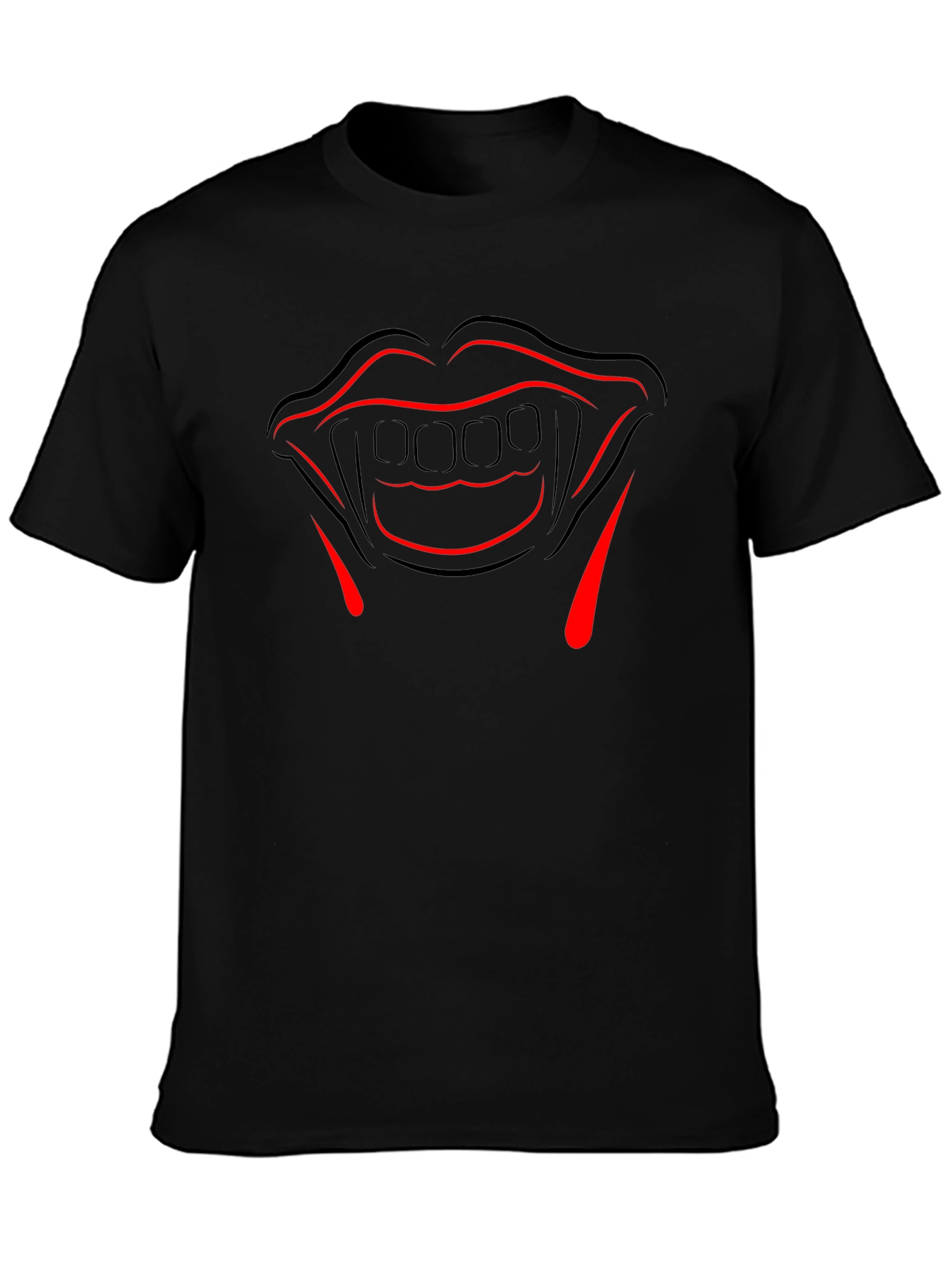 Vampire Teeth Graphic Tee - Halloween Costume Shirt