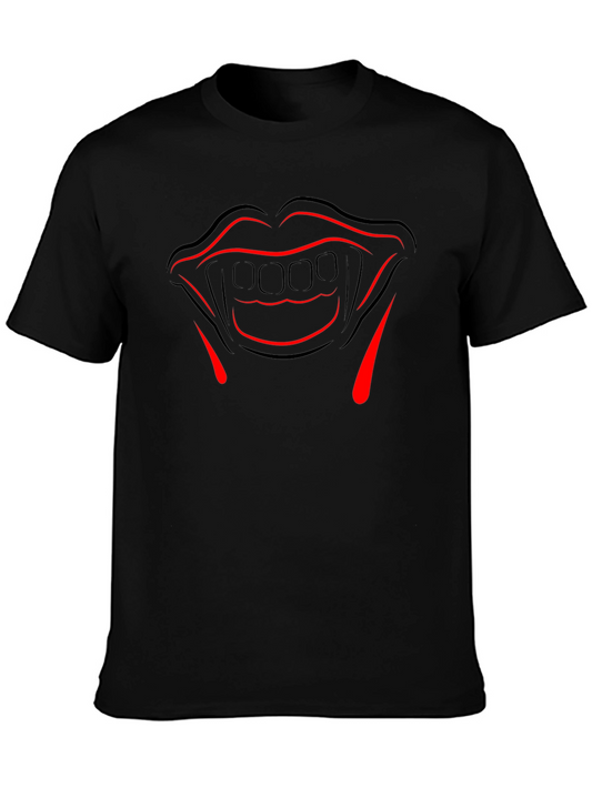 Vampire Teeth Graphic Tee - Halloween Costume Shirt