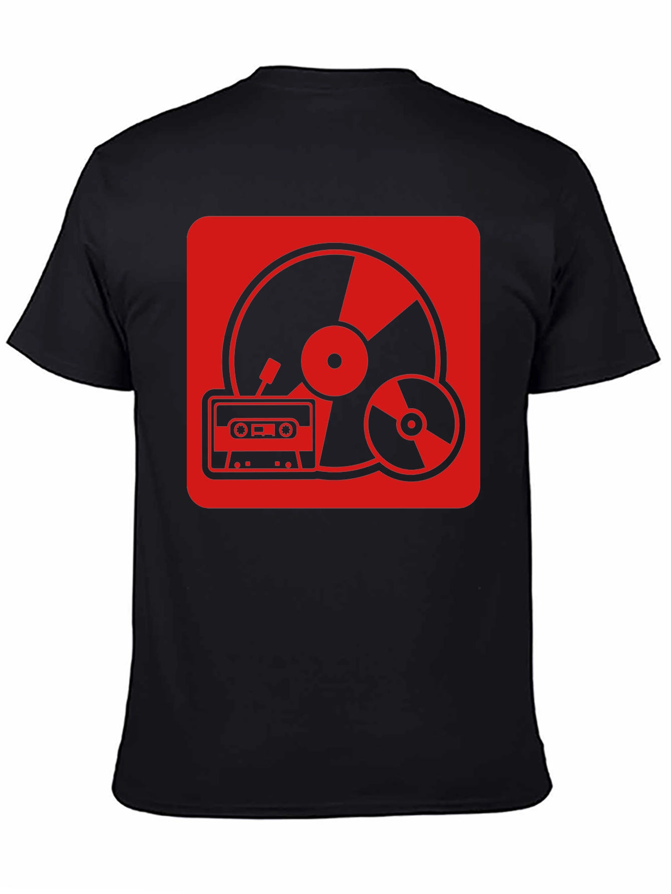 Retro Music T-Shirt - Vinyl CD Cassette Design
