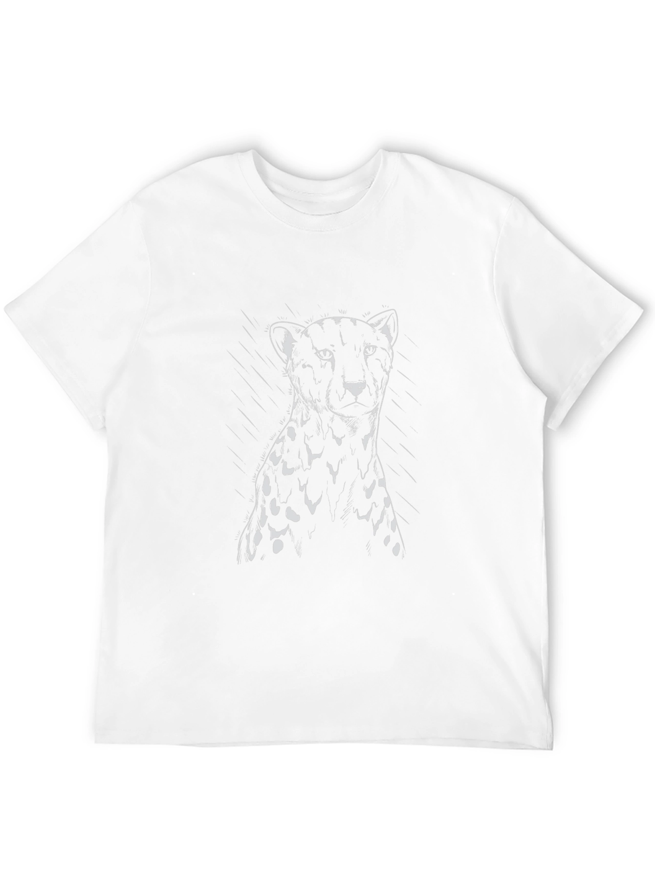 Black T-Shirt with Cheetah Design