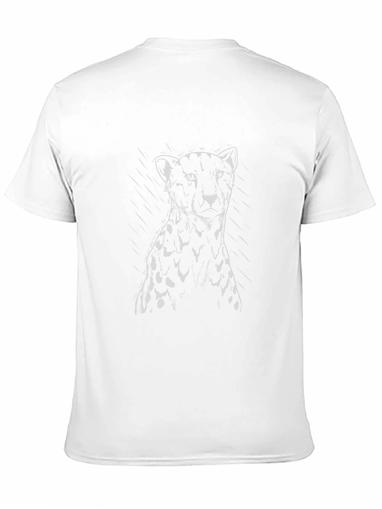 Black T-Shirt with Cheetah Design