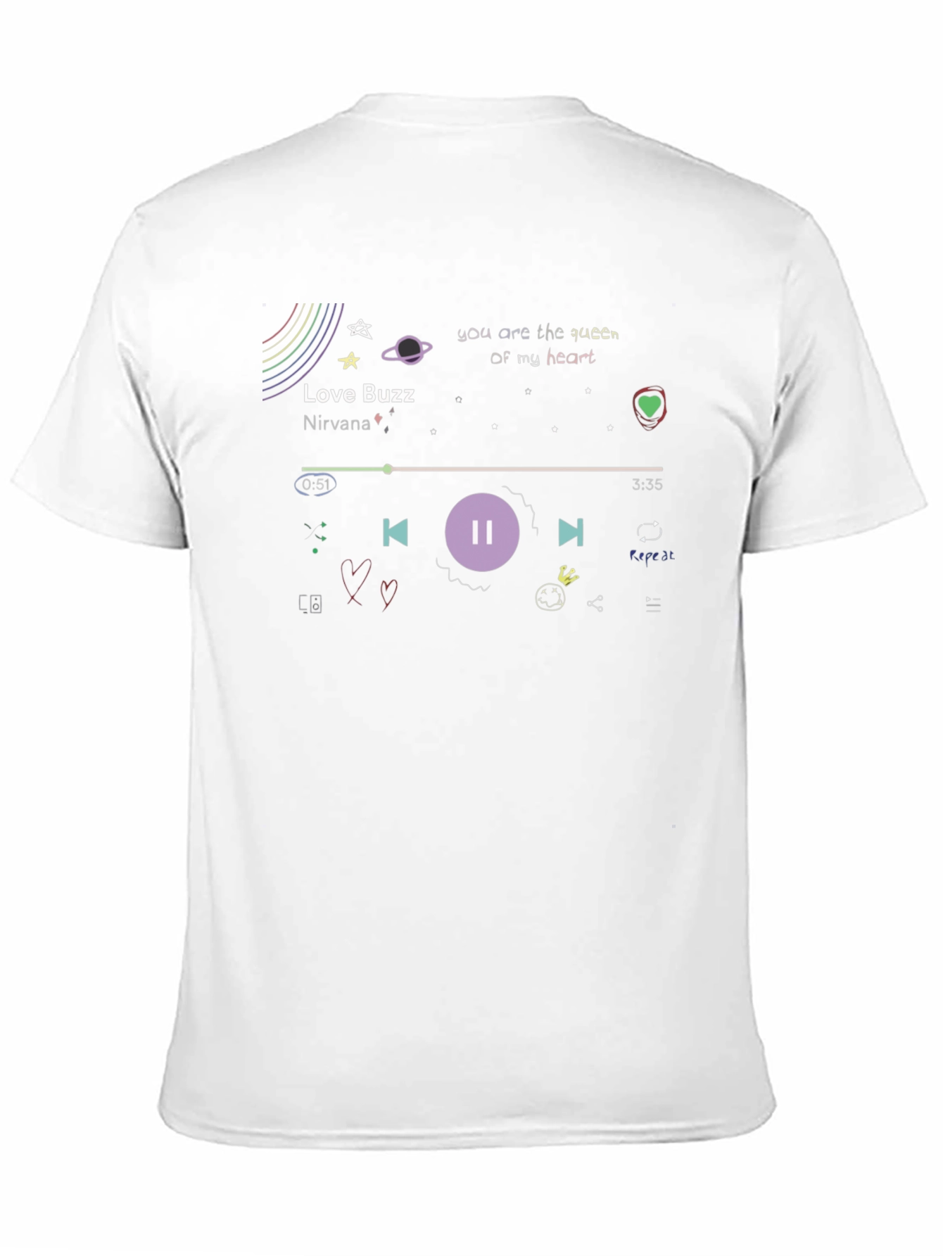Nirvana Love Buzz Music Player T-Shirt