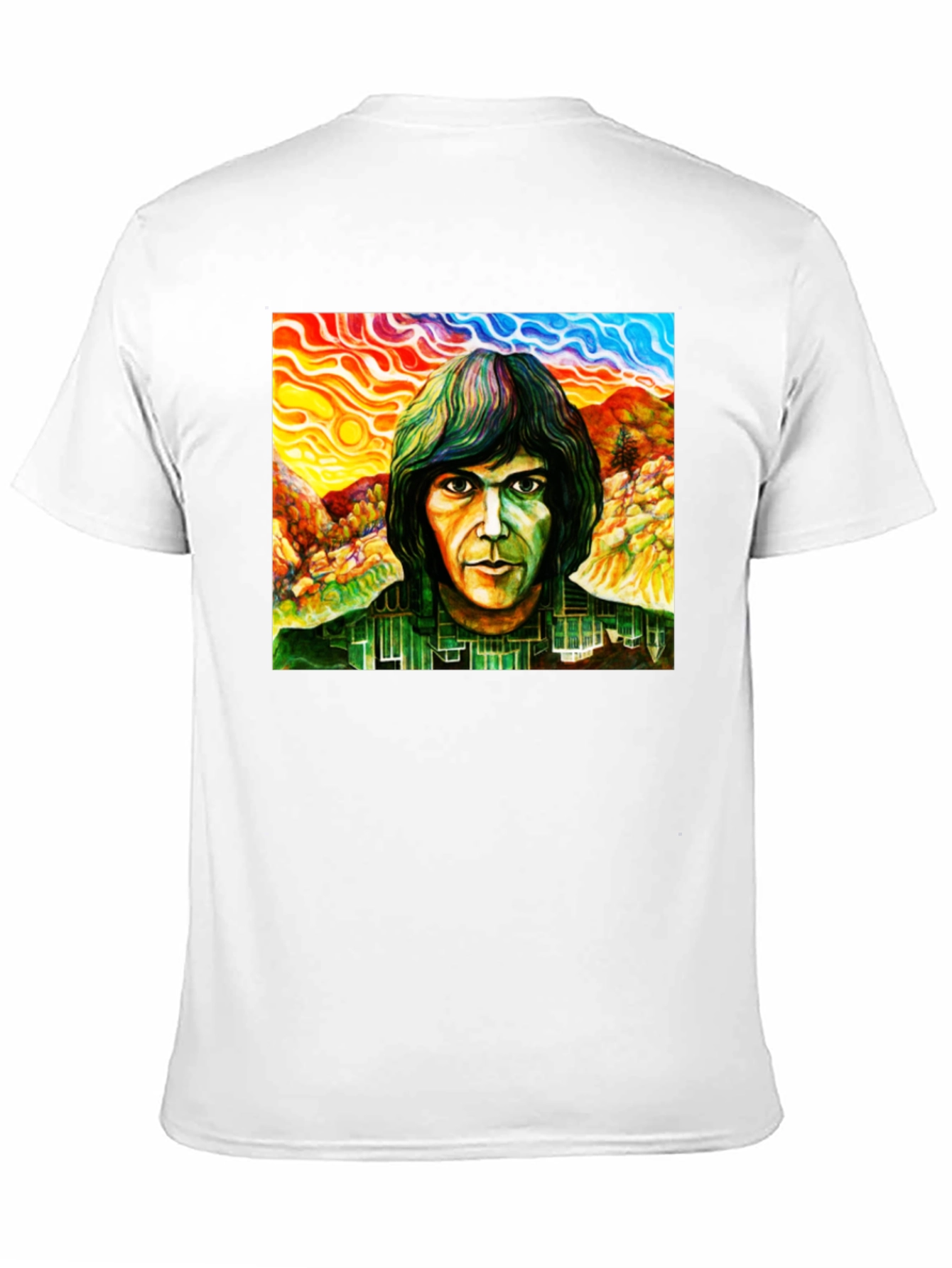 Neil Young Psychedelic Portrait T-Shirt