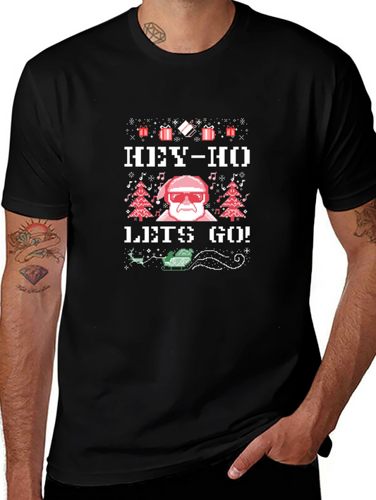 Hey-Ho Lets Go Santa Graphic Tee