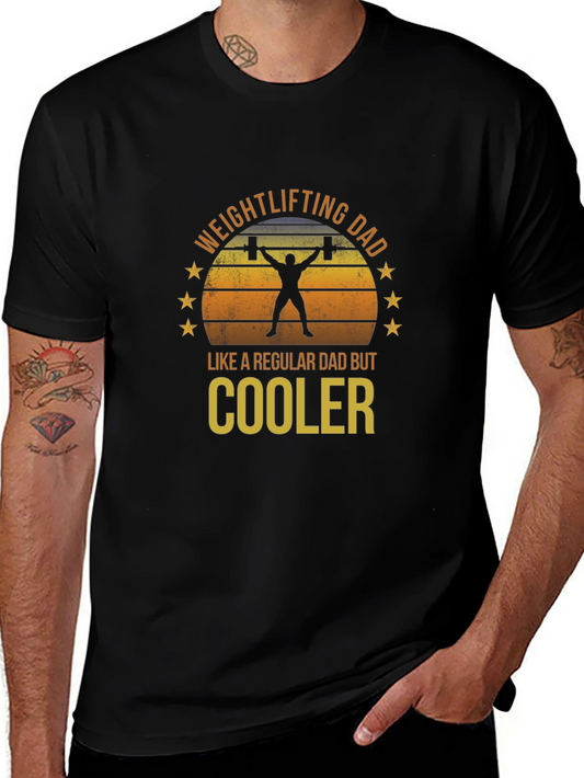 Weightlifting Dad T-Shirt - Cool Dad Tee