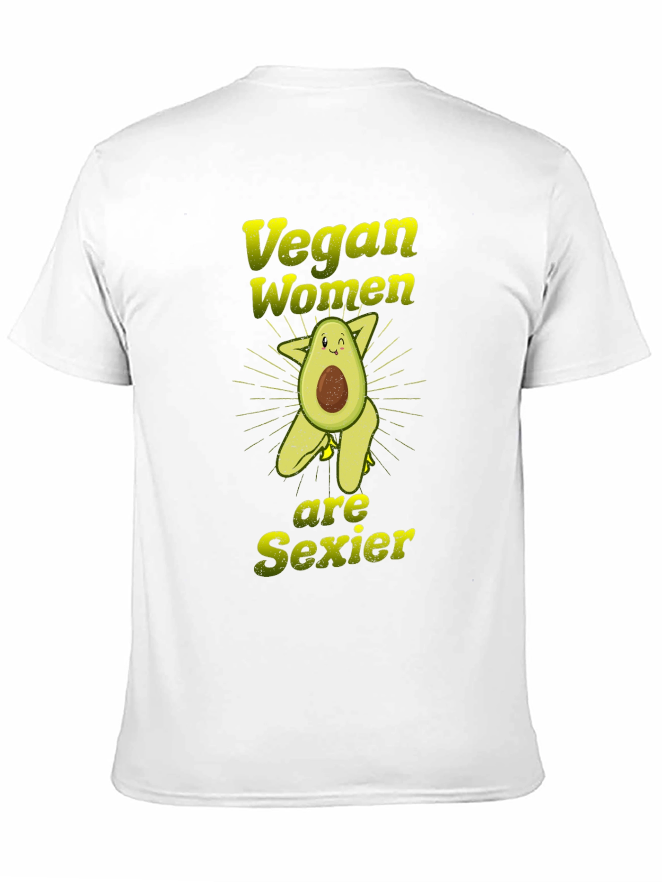 Vegan Women Sexier Avocado Graphic T-Shirt