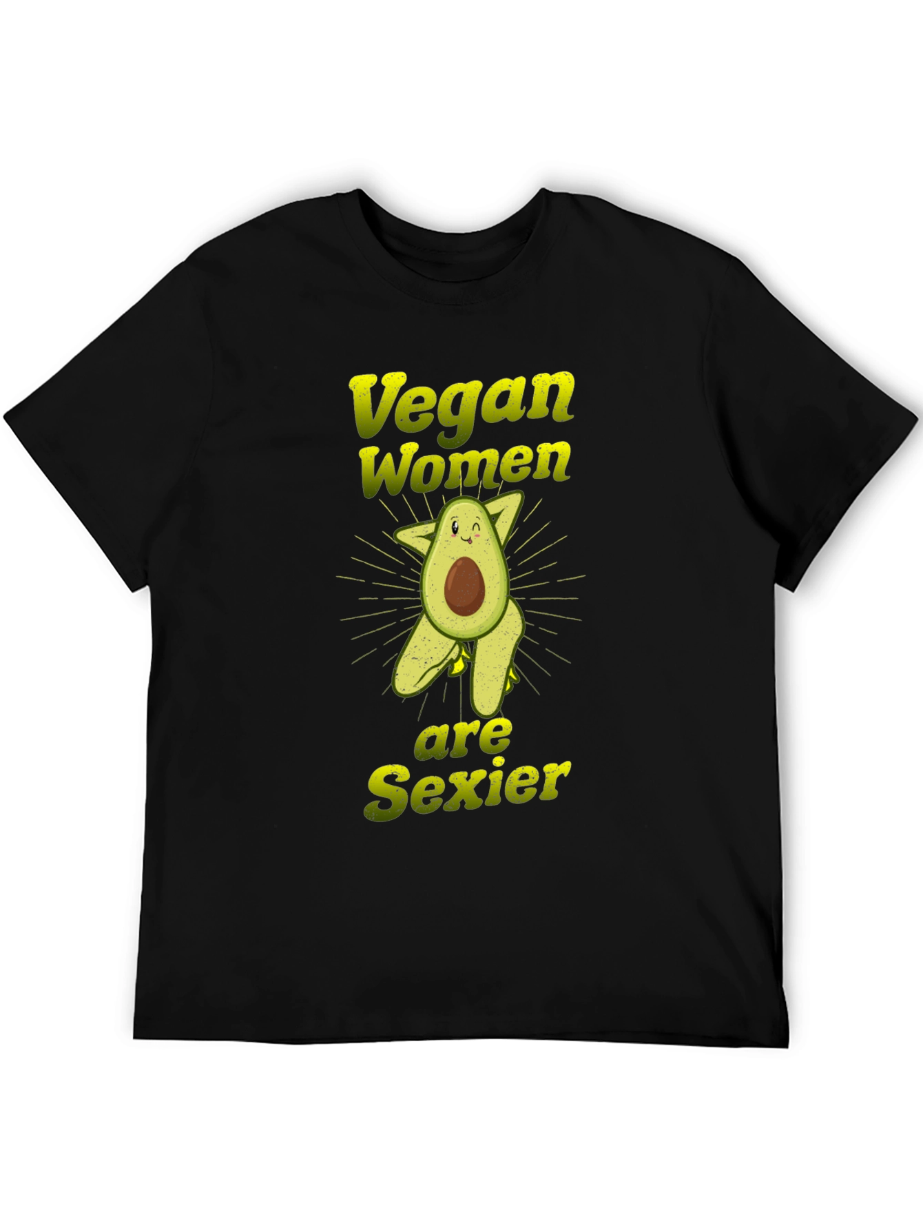 Vegan Women Sexier Avocado Graphic T-Shirt