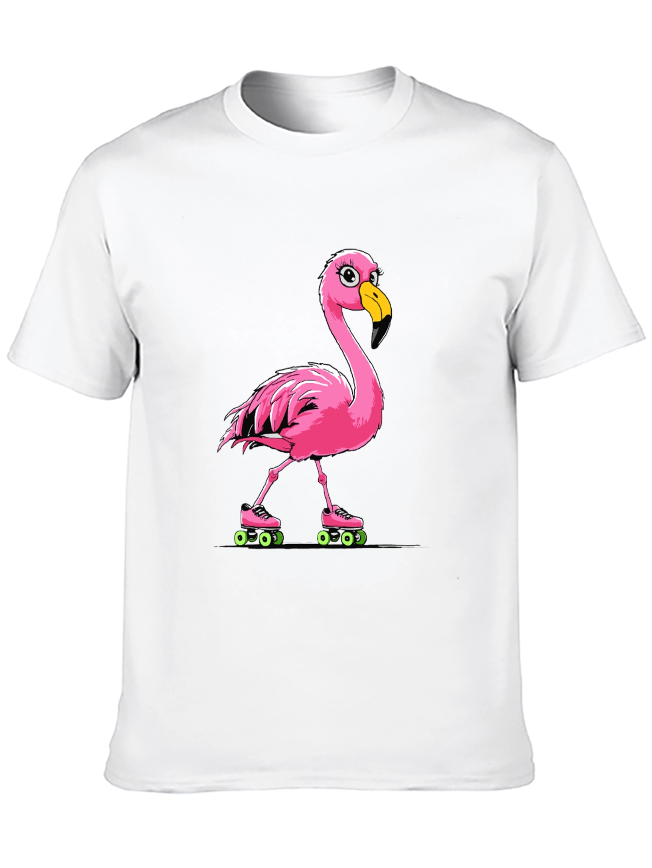 Flamingo Roller Skate T-Shirt