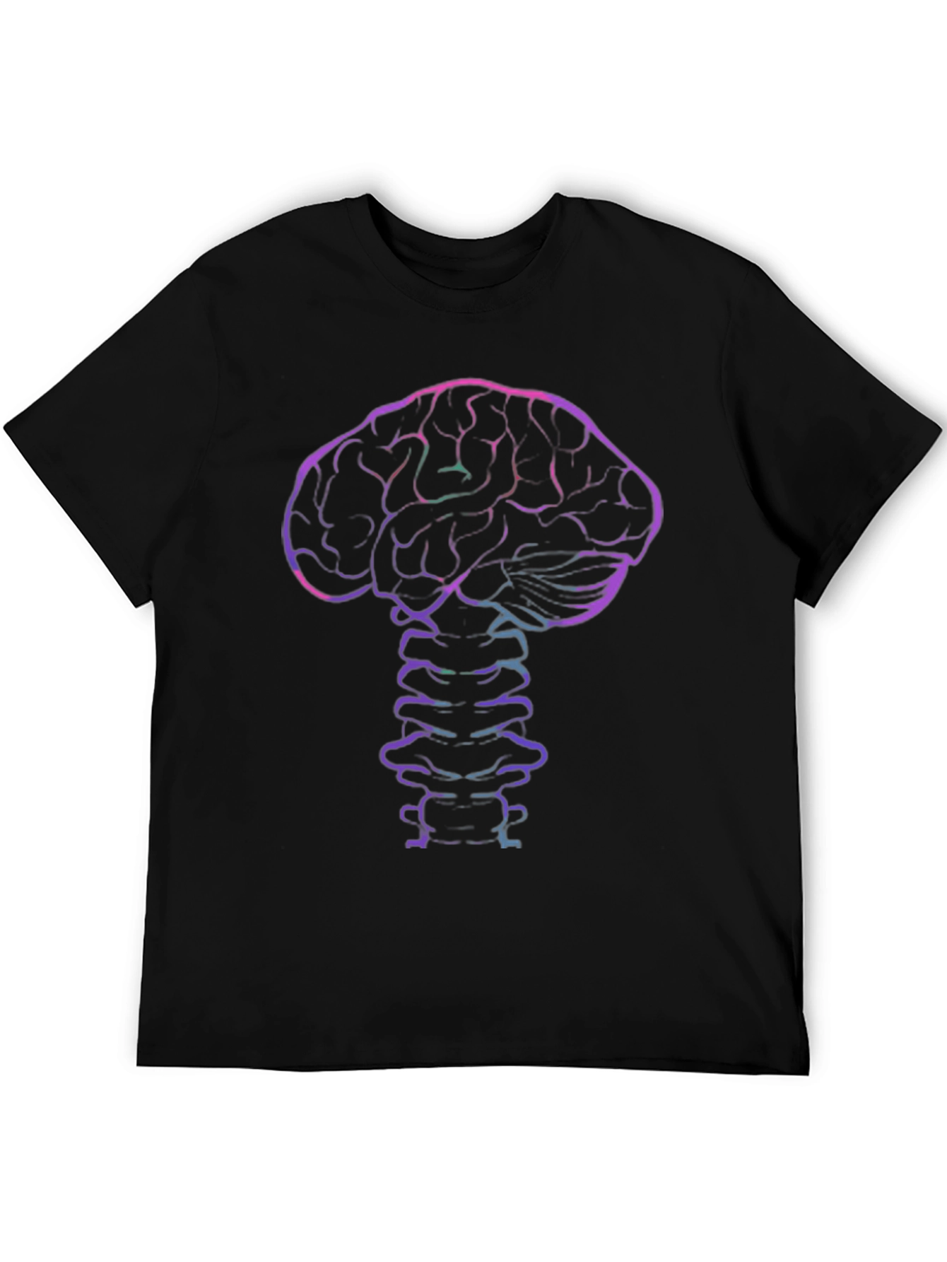 Brain & Spine Graphic Tee - Black