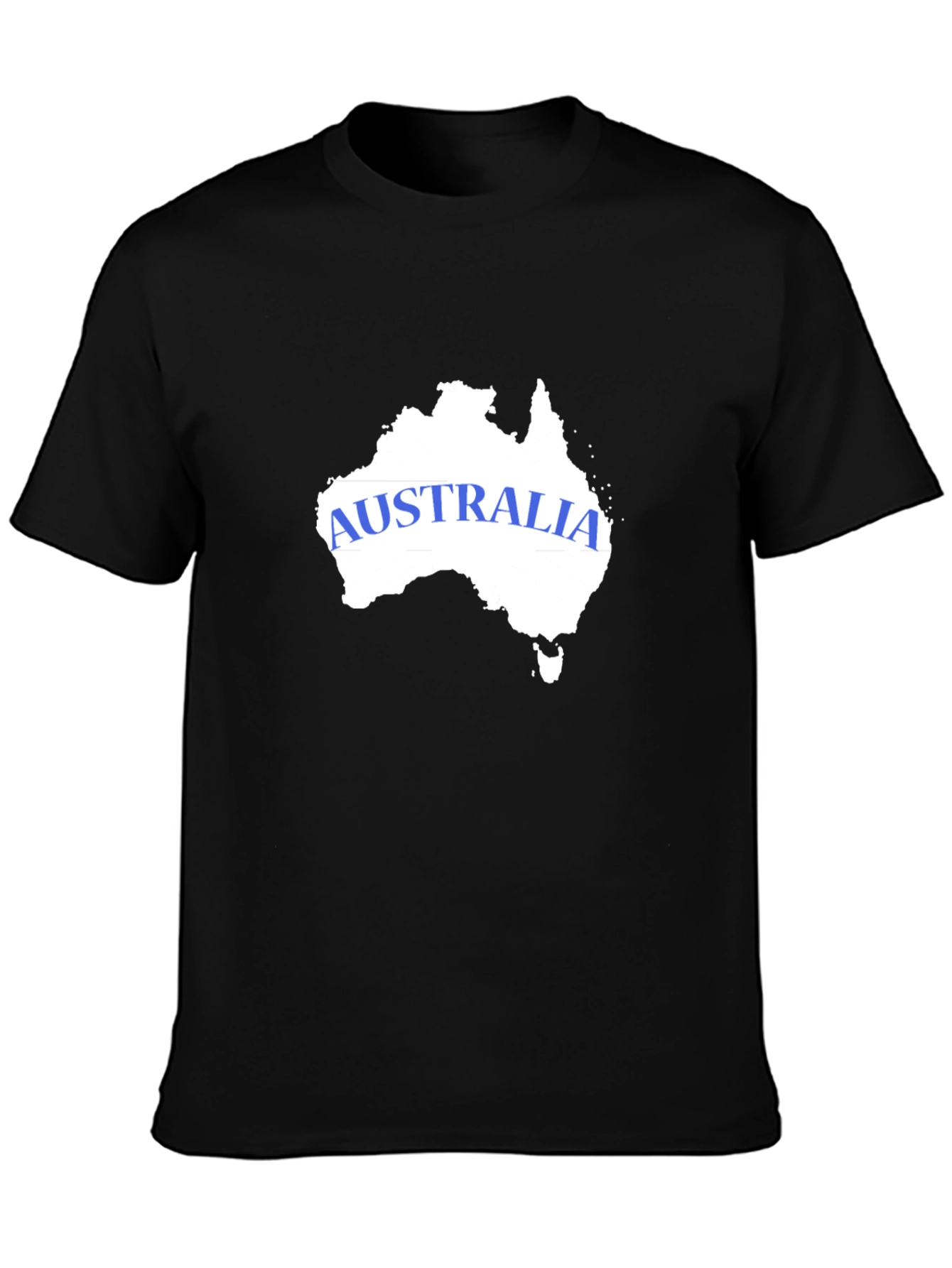 Australia Map T-Shirt - Black Graphic Tee