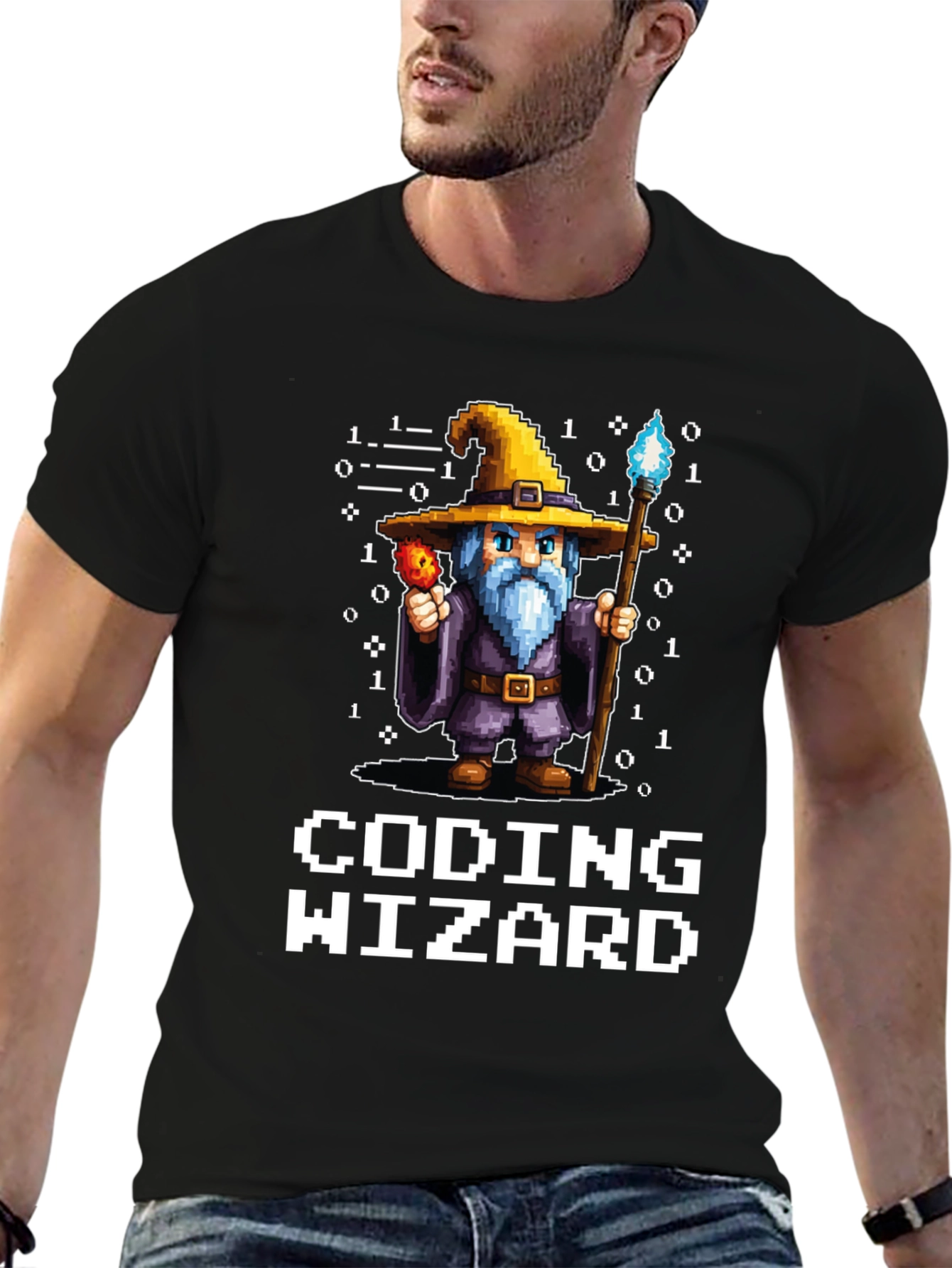Coding Wizard Graphic Tee - Programmer Gift