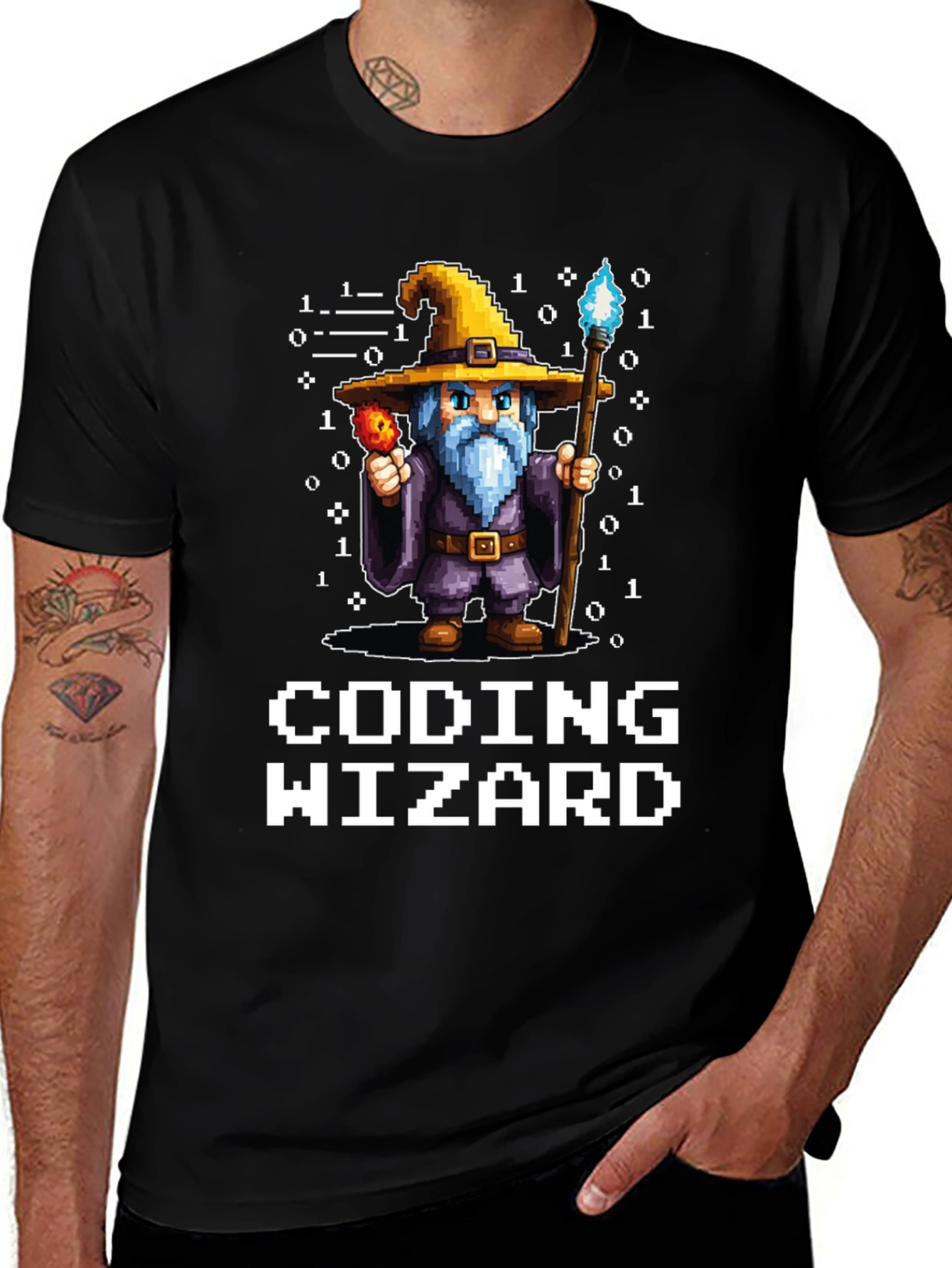Coding Wizard Graphic Tee - Programmer Gift