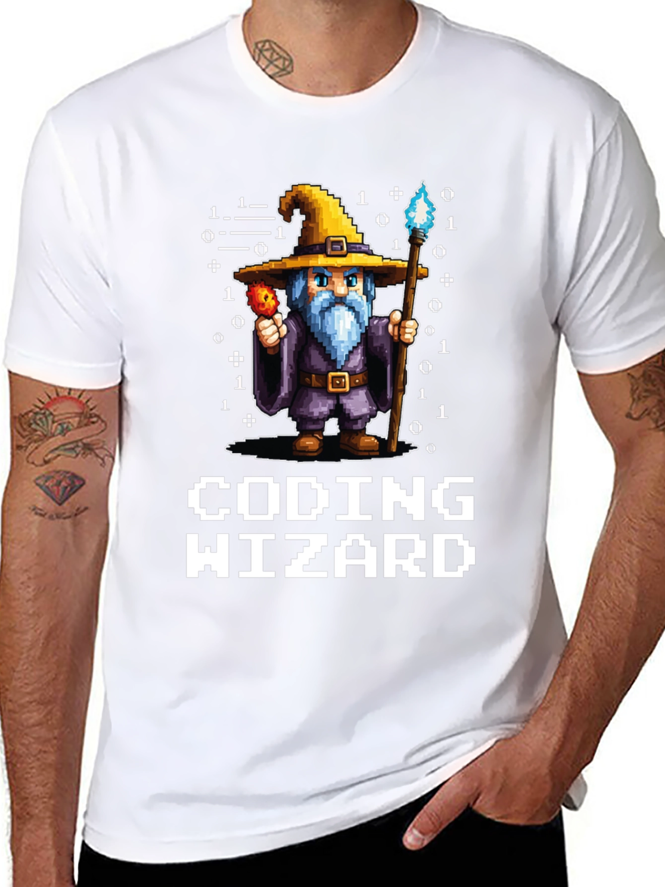 Coding Wizard Graphic Tee - Programmer Gift
