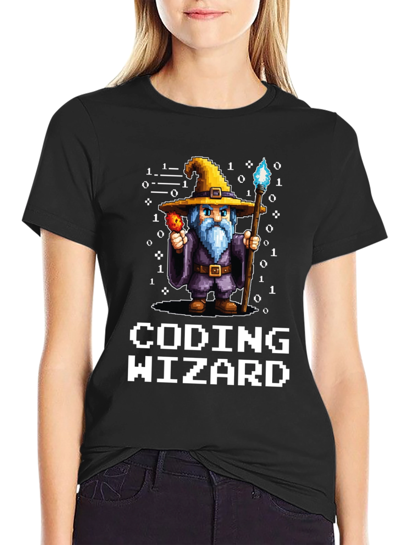 Coding Wizard Graphic Tee - Programmer Gift