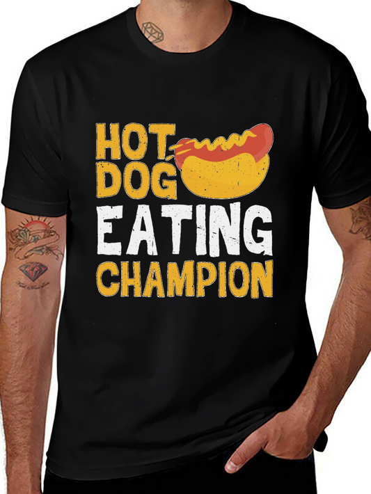 Hot Dog Eating Champion Graphic T-Shirt