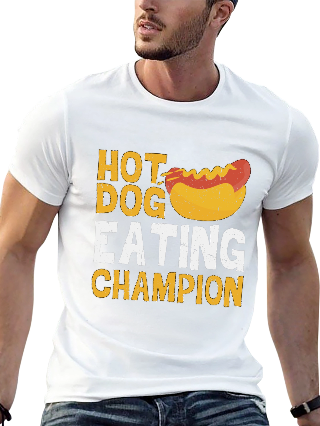 Hot Dog Eating Champion Graphic T-Shirt