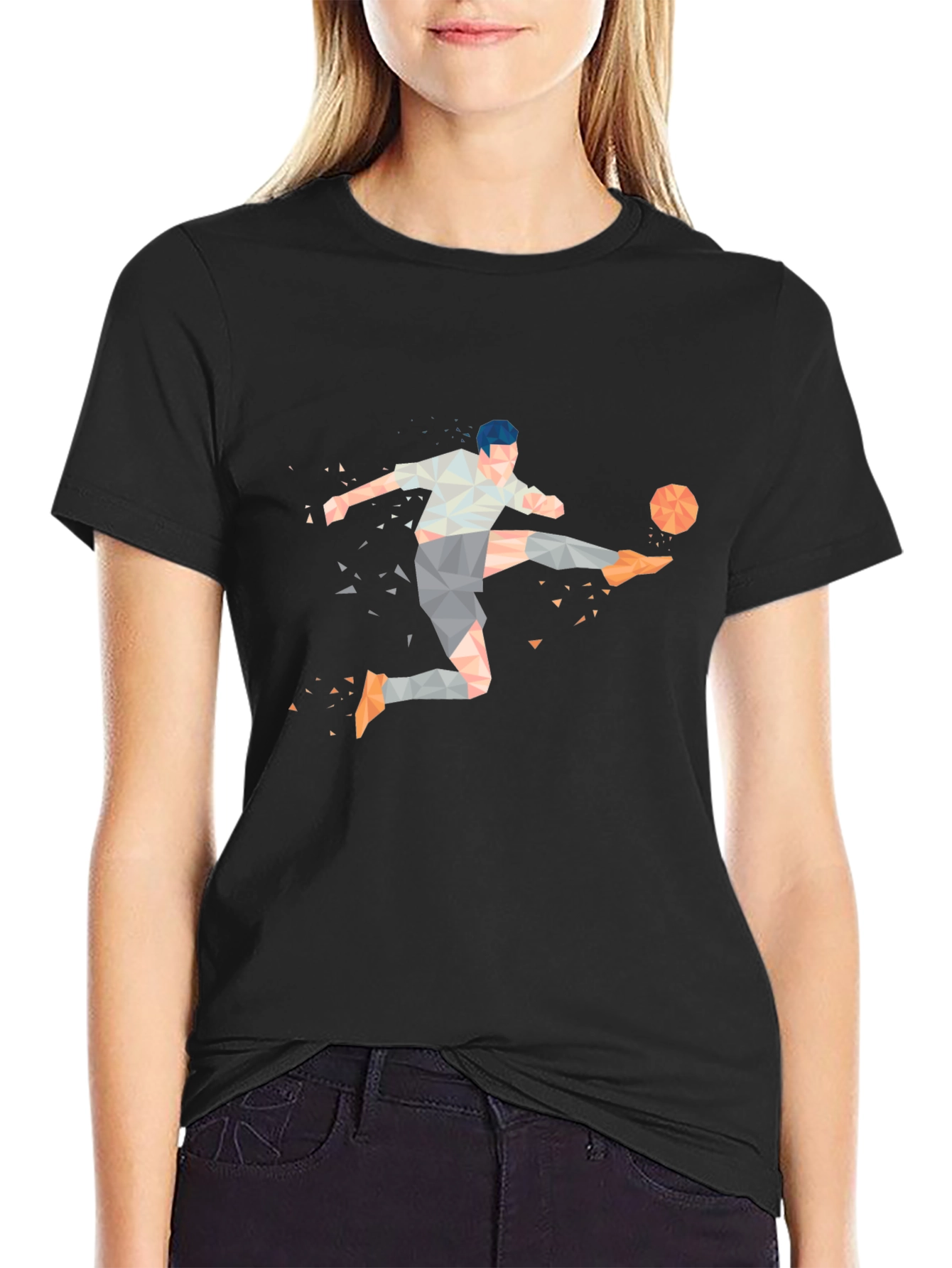 Geometric Soccer Kick T-Shirt