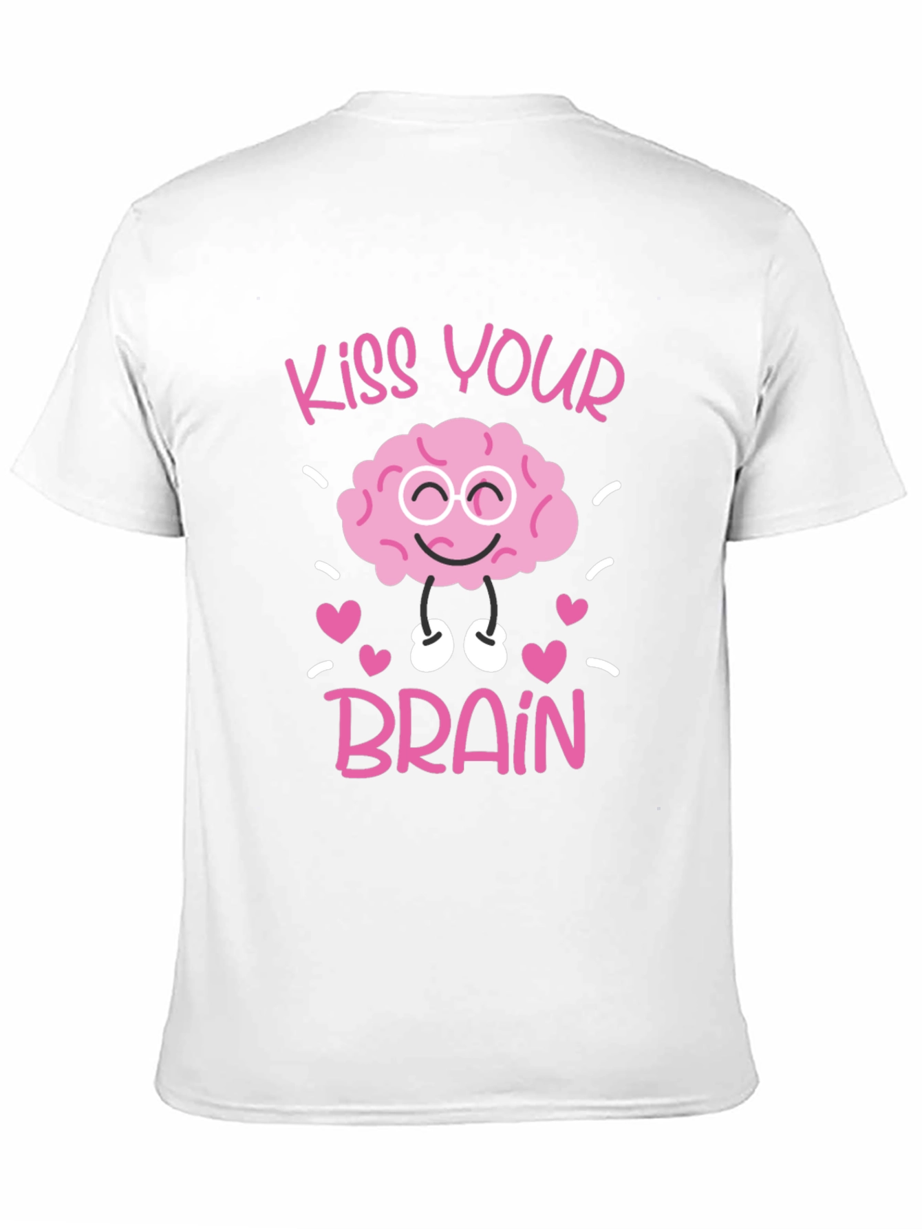 Kiss Your Brain Graphic Tee - Black Cotton Shirt