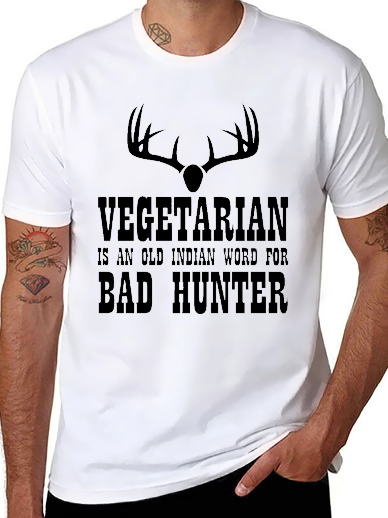 Vegetarian Bad Hunter Graphic Tee